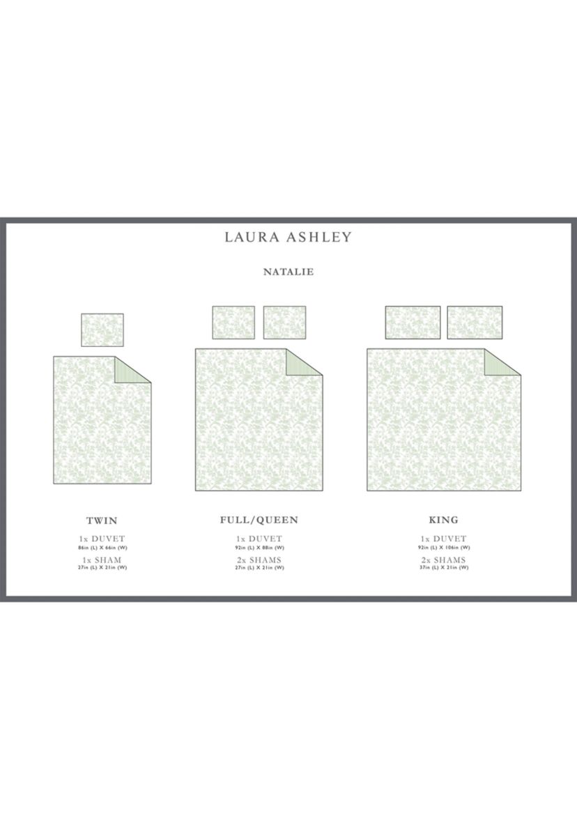 Natalie 3-Piece Floral Cotton Duvet Cover Set