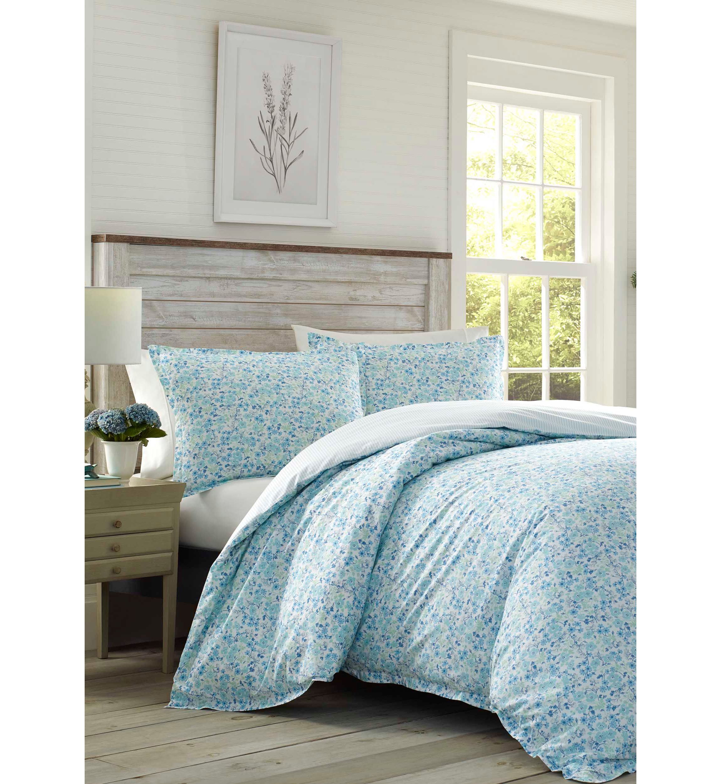 Jaynie 2-Piece Floral Cotton Duvet Cover Set