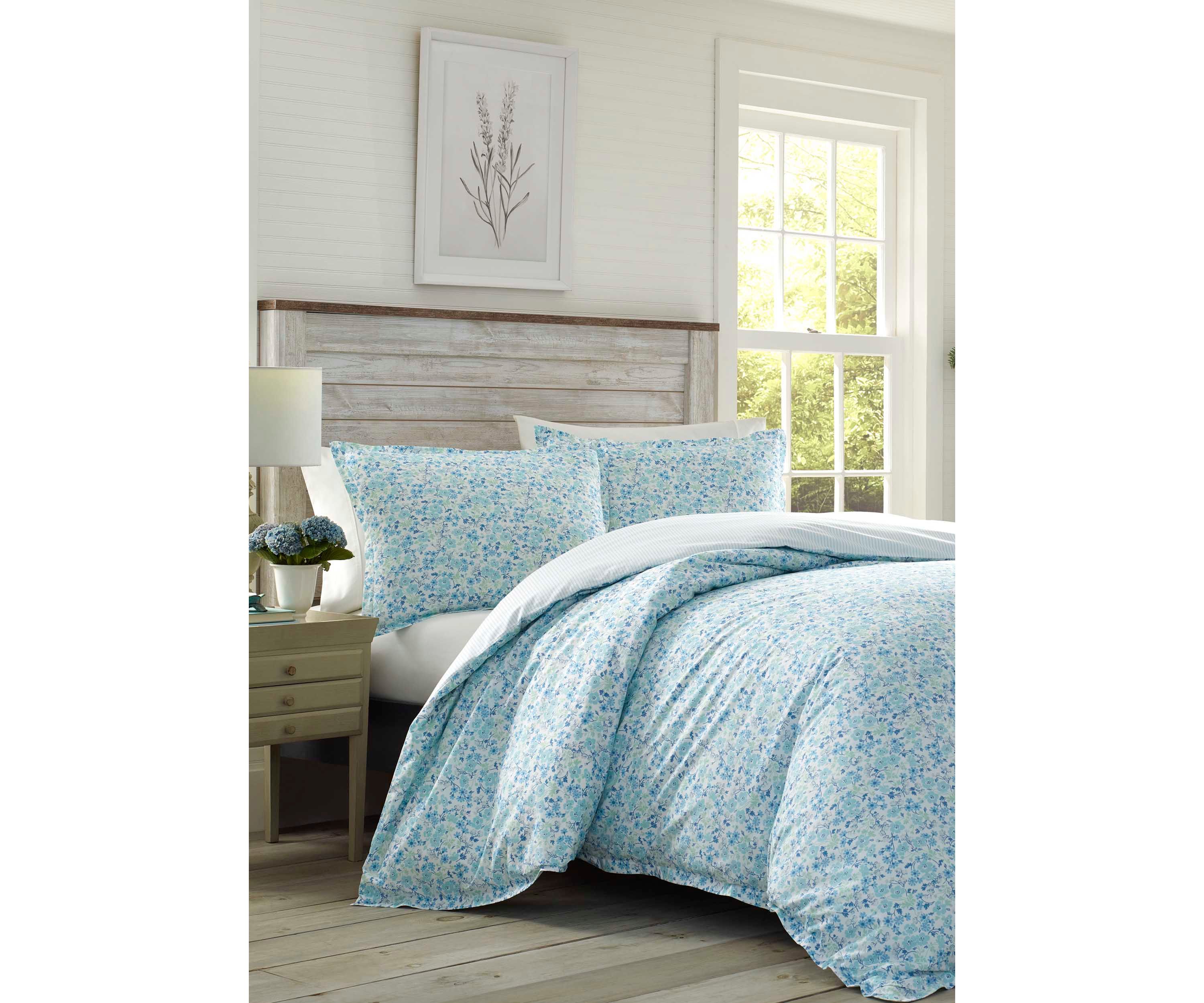 Jaynie 2-Piece Floral Cotton Duvet Cover Set
