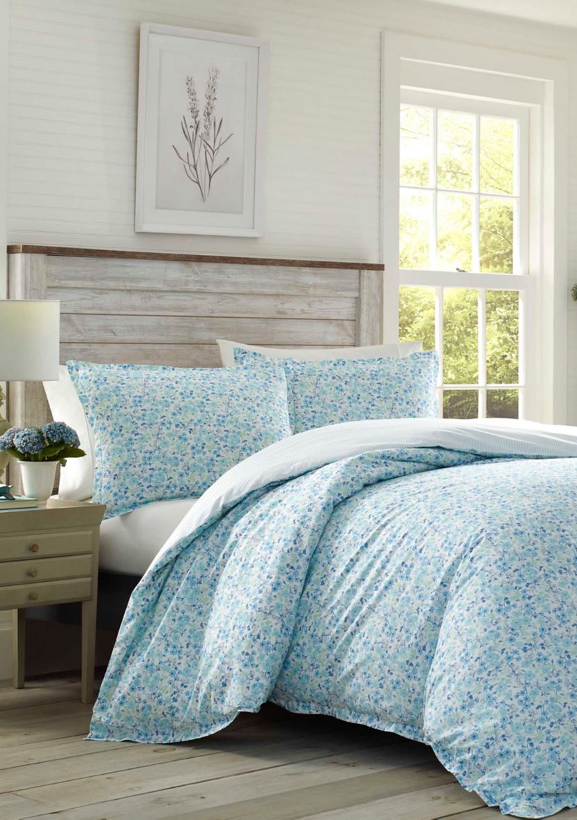 Jaynie 2-Piece Floral Cotton Duvet Cover Set