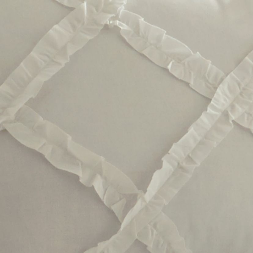 0LA Adelina Cset Fq Wht:F/Q Bedspread Open Stock:White