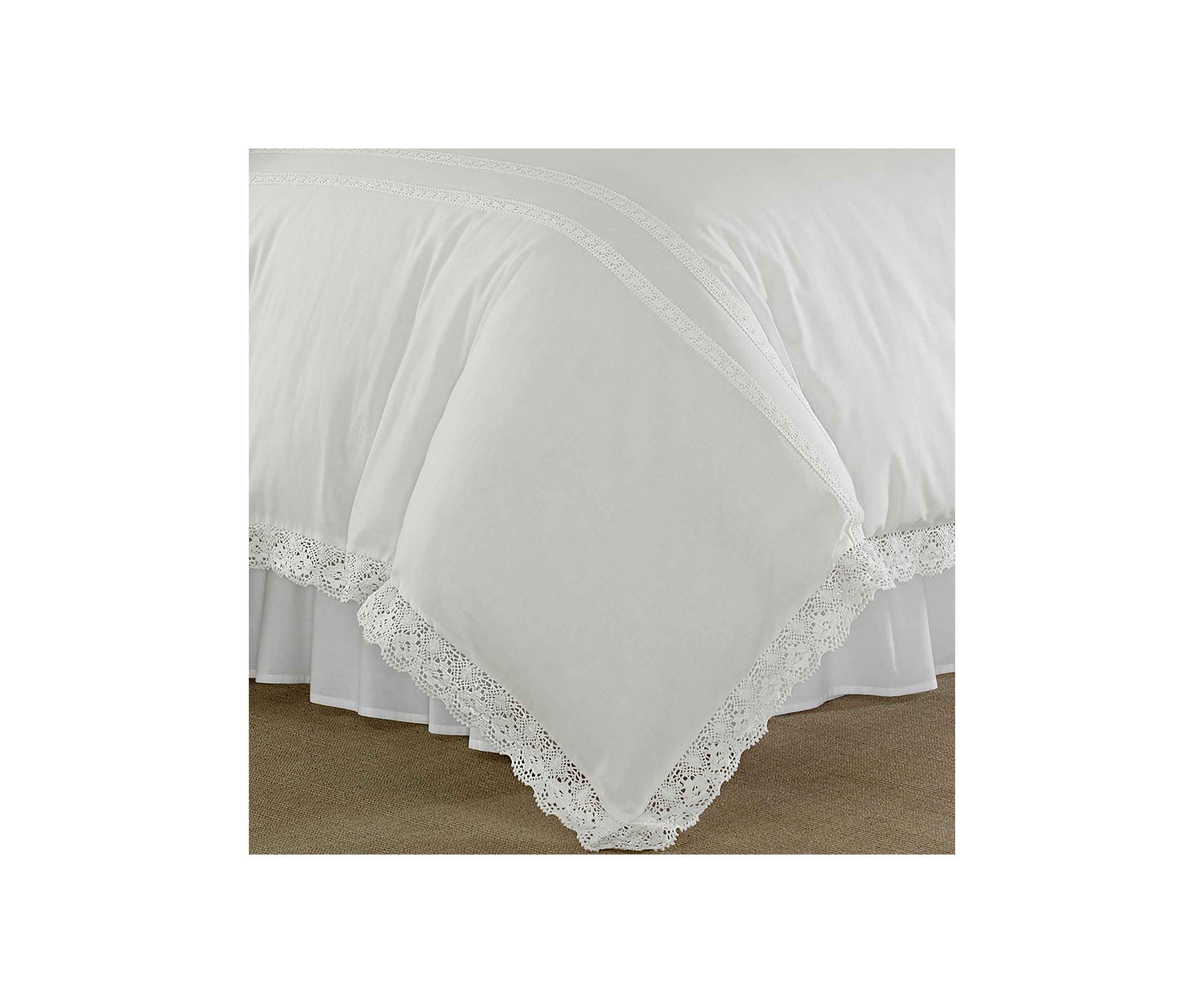 Annabella 3-Piece Solid Cotton Duvet Cover Set