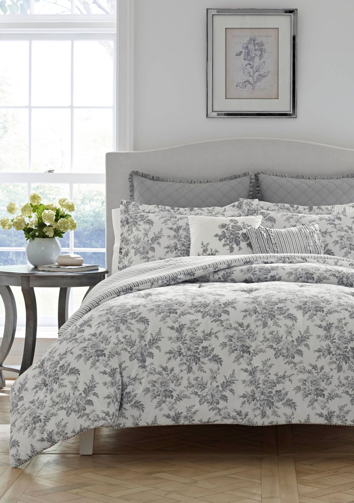 Annalise 3-Piece Floral Cotton Comforter Set