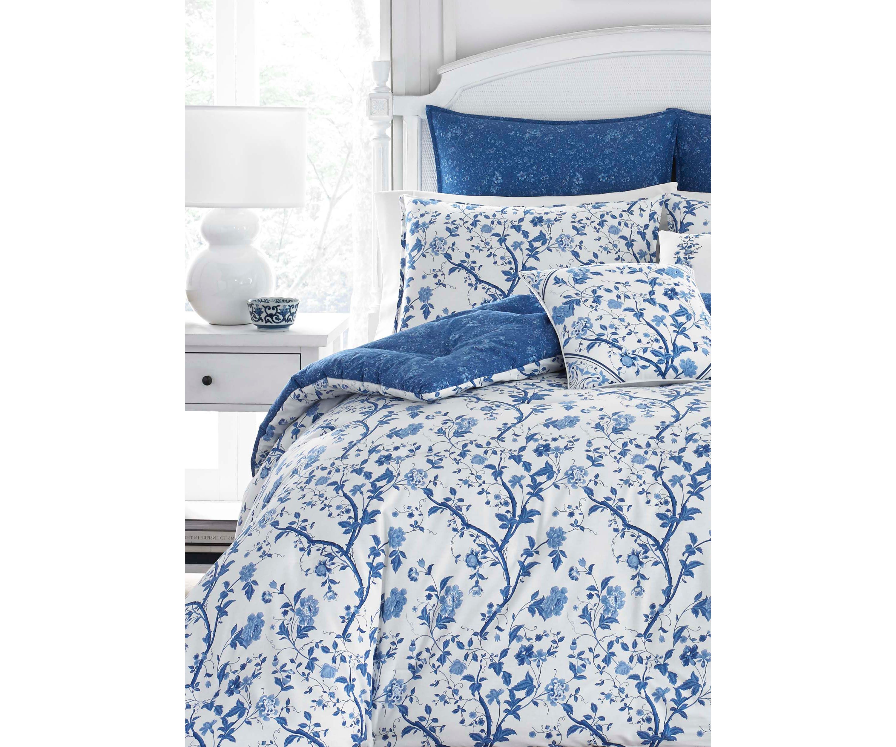 Elise 7-Piece Floral Cotton Comforter Set