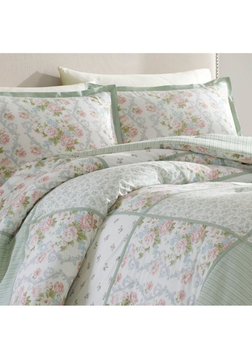 Harper 4-Piece Floral Cotton Comforter Set
