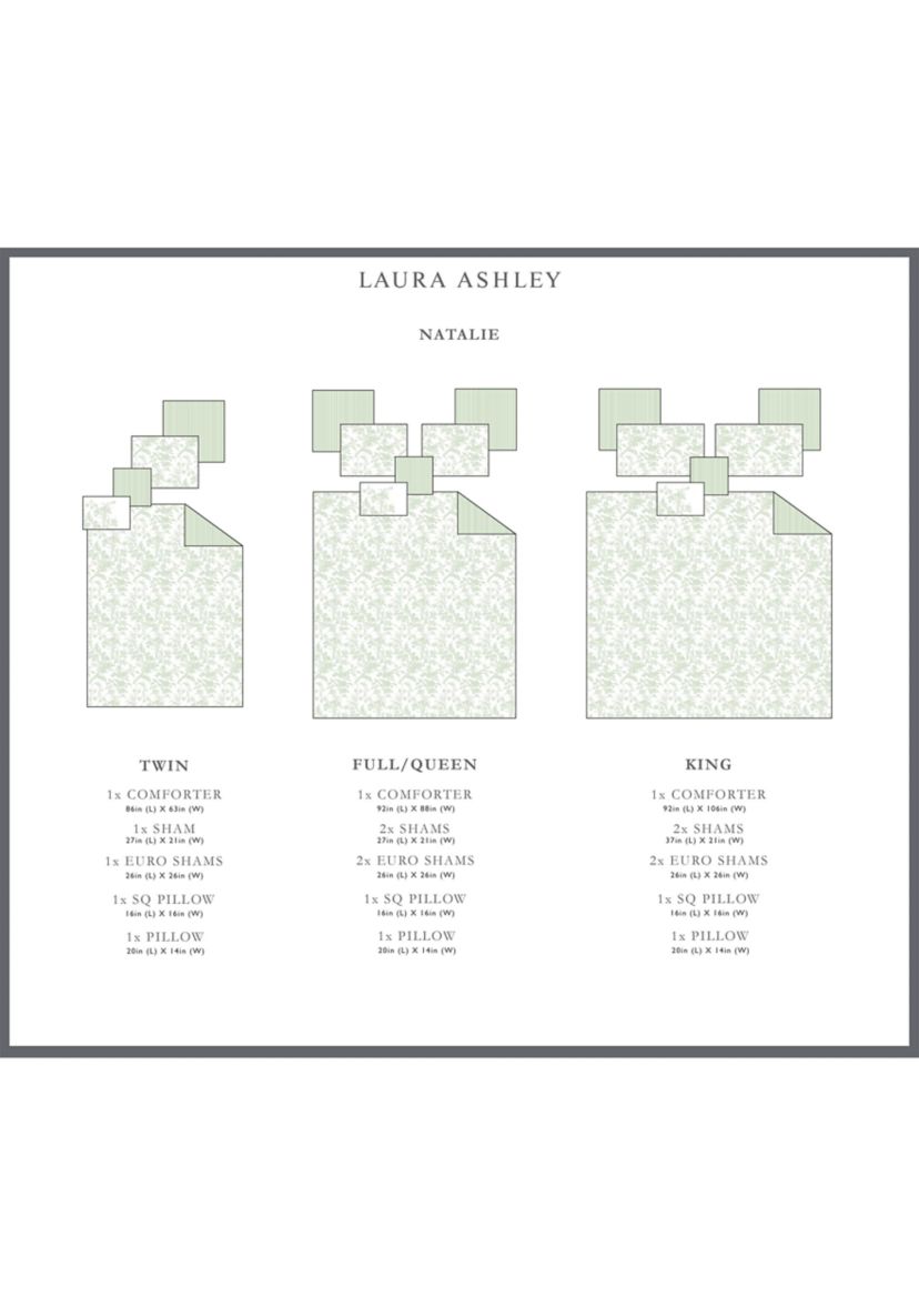 Natalie 5-Piece Floral Cotton Comforter Set