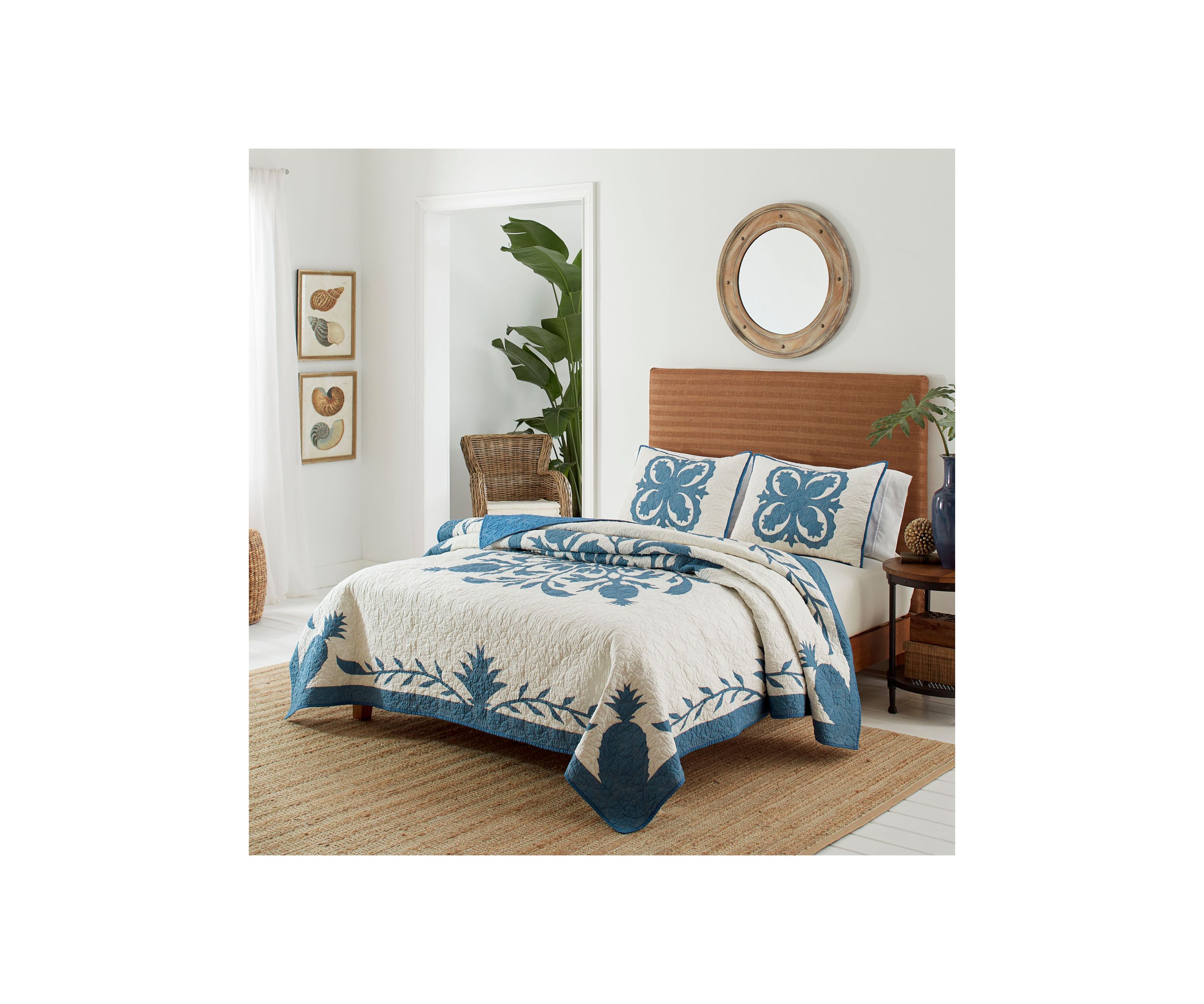 Aloha Pineapple 1-Piece Cotton Sham