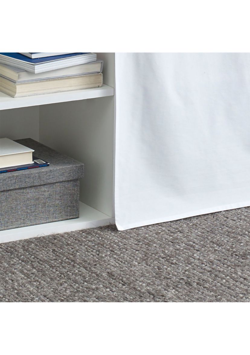 NA Solid Cotton Dorm Bedskirt