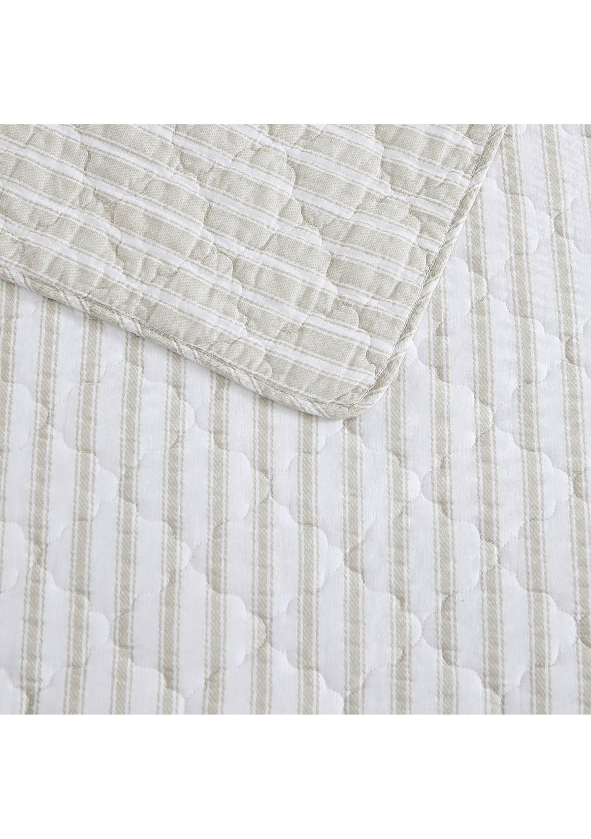 Willow Way Tic Stripe 4-Piece Cotton Daybed Set