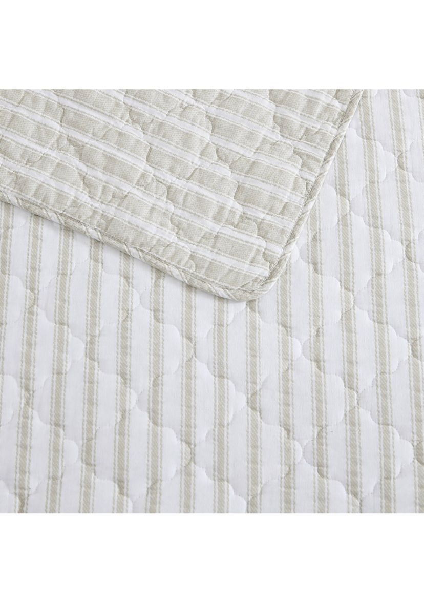 Willow Way Tic Stripe 4-Piece Cotton Daybed Set