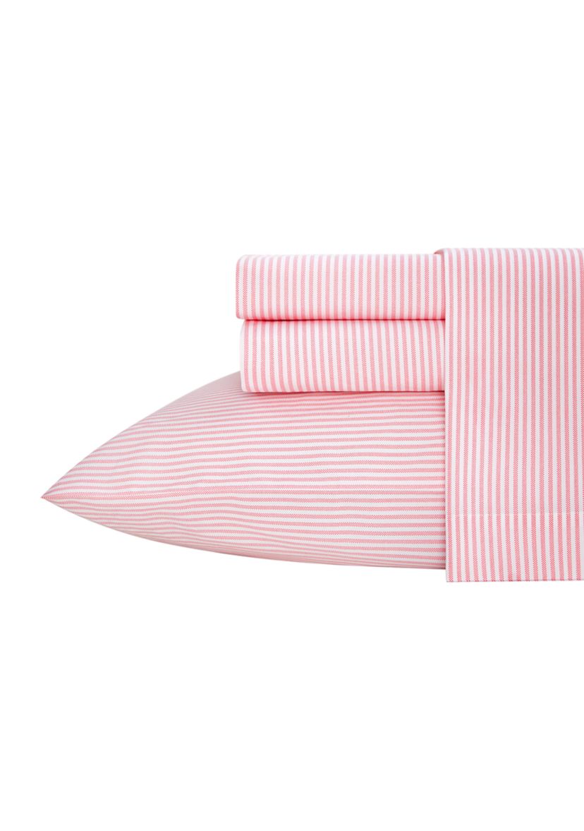 Oxford Stripe 3-Piece Cotton Sheet Set