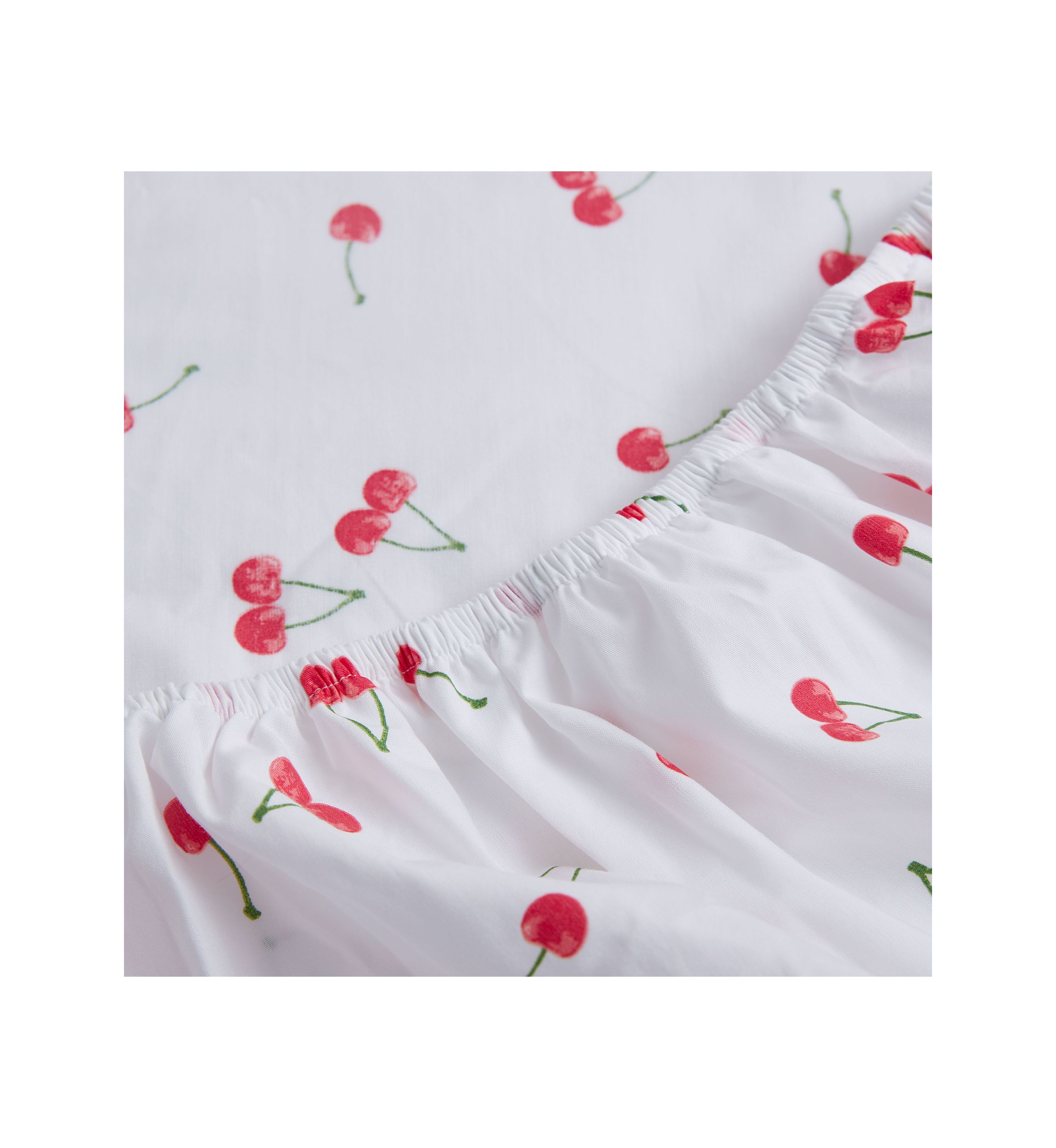 Cherries 3-Piece Cotton Sheet Set