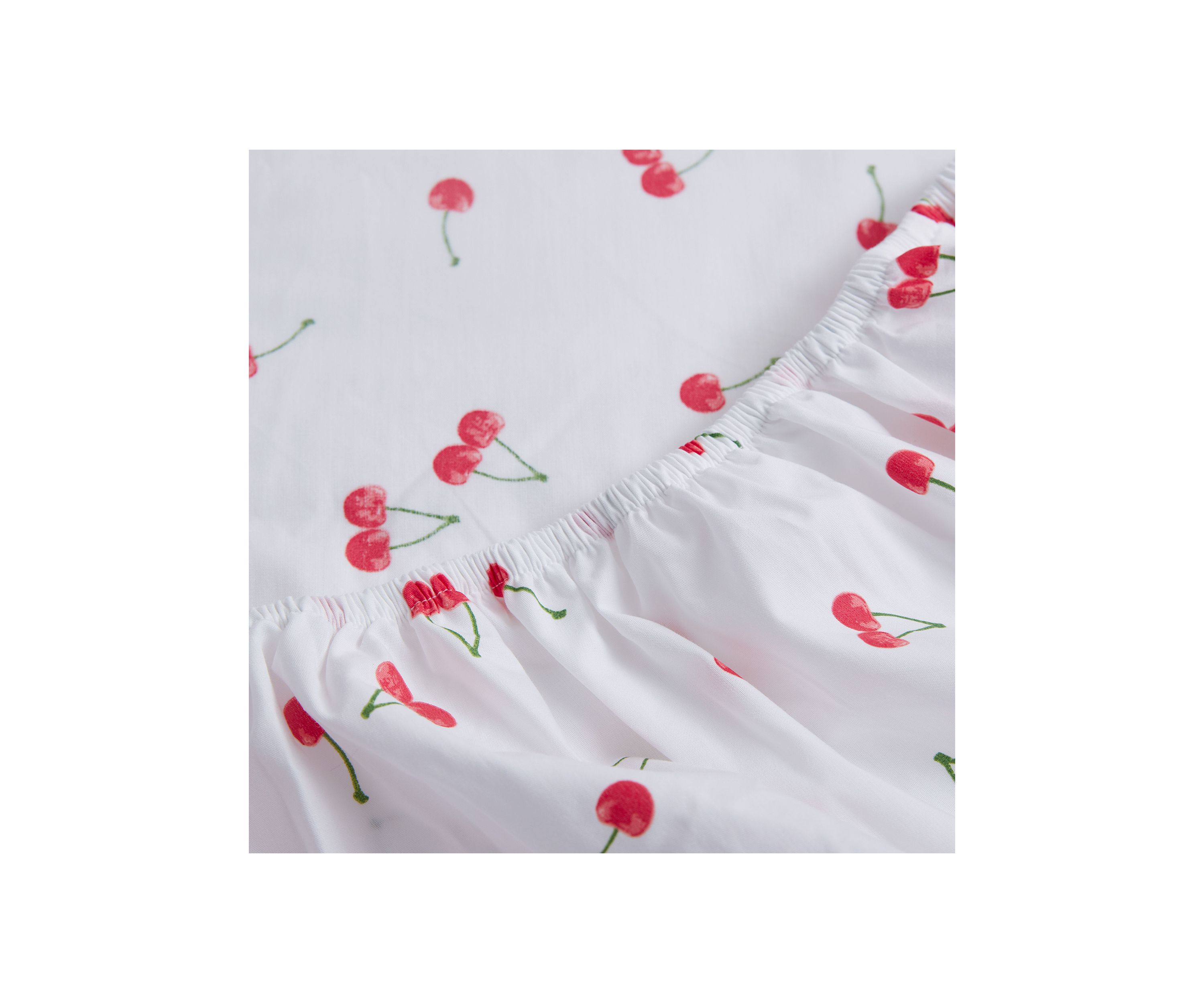 Cherries 3-Piece Cotton Sheet Set