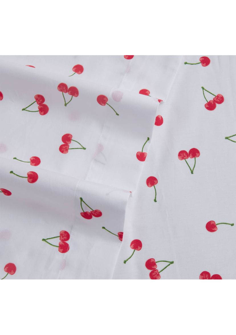 Cherries 3-Piece Cotton Sheet Set