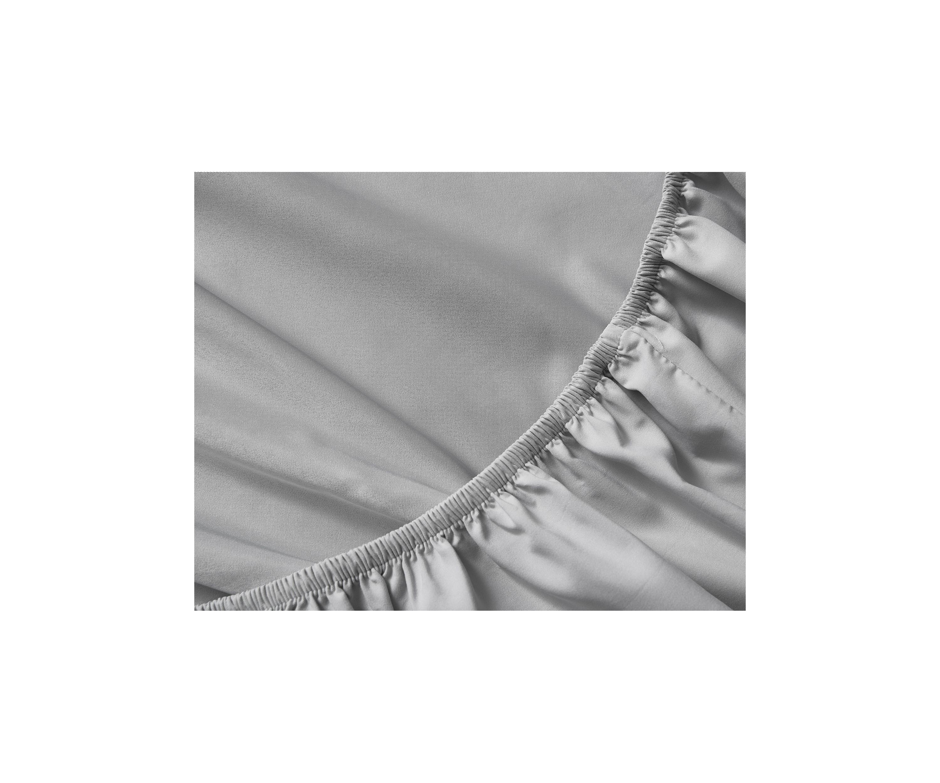 Nautica Fully Elastic Cotton Blend Fitted Sheet- Deep Pocket, Blue- Queen