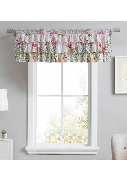 Laura Ashley Ailyn Floral Cotton Tie-Up Valance