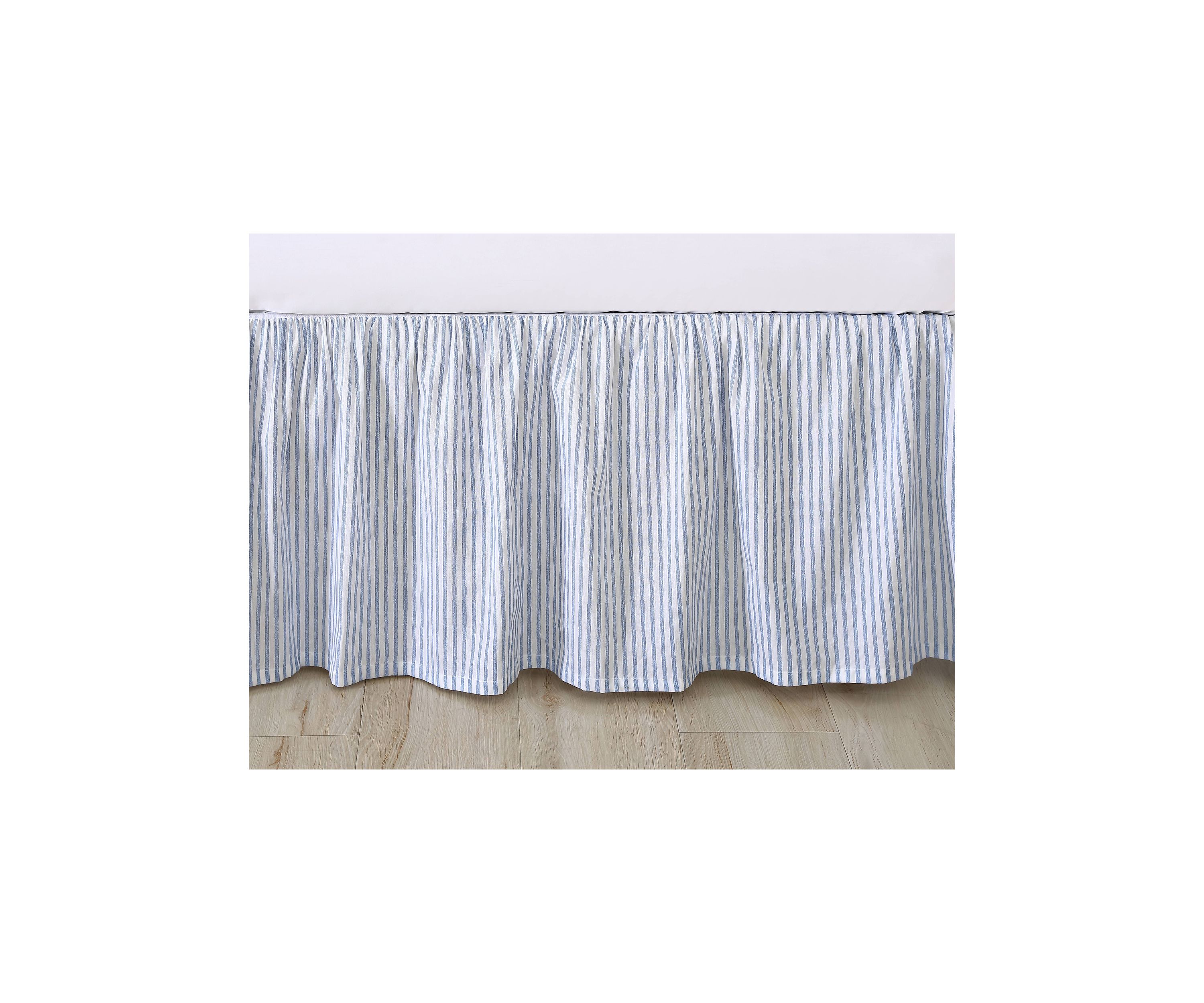 Classics Tic Stripe 1-Piece Cotton Bedskirt