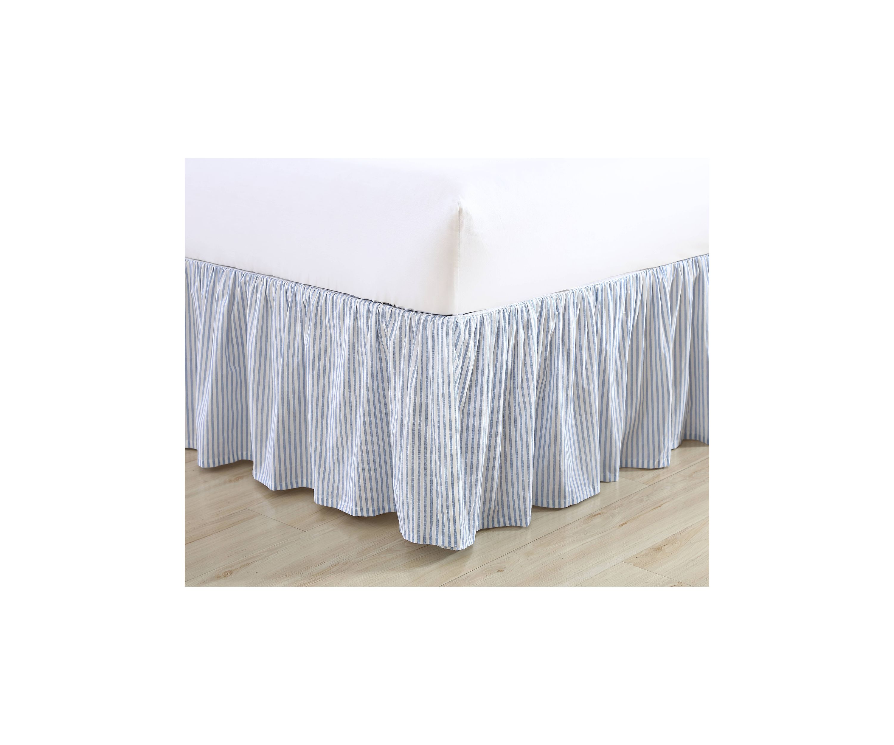 Classics Tic Stripe 1-Piece Cotton Bedskirt