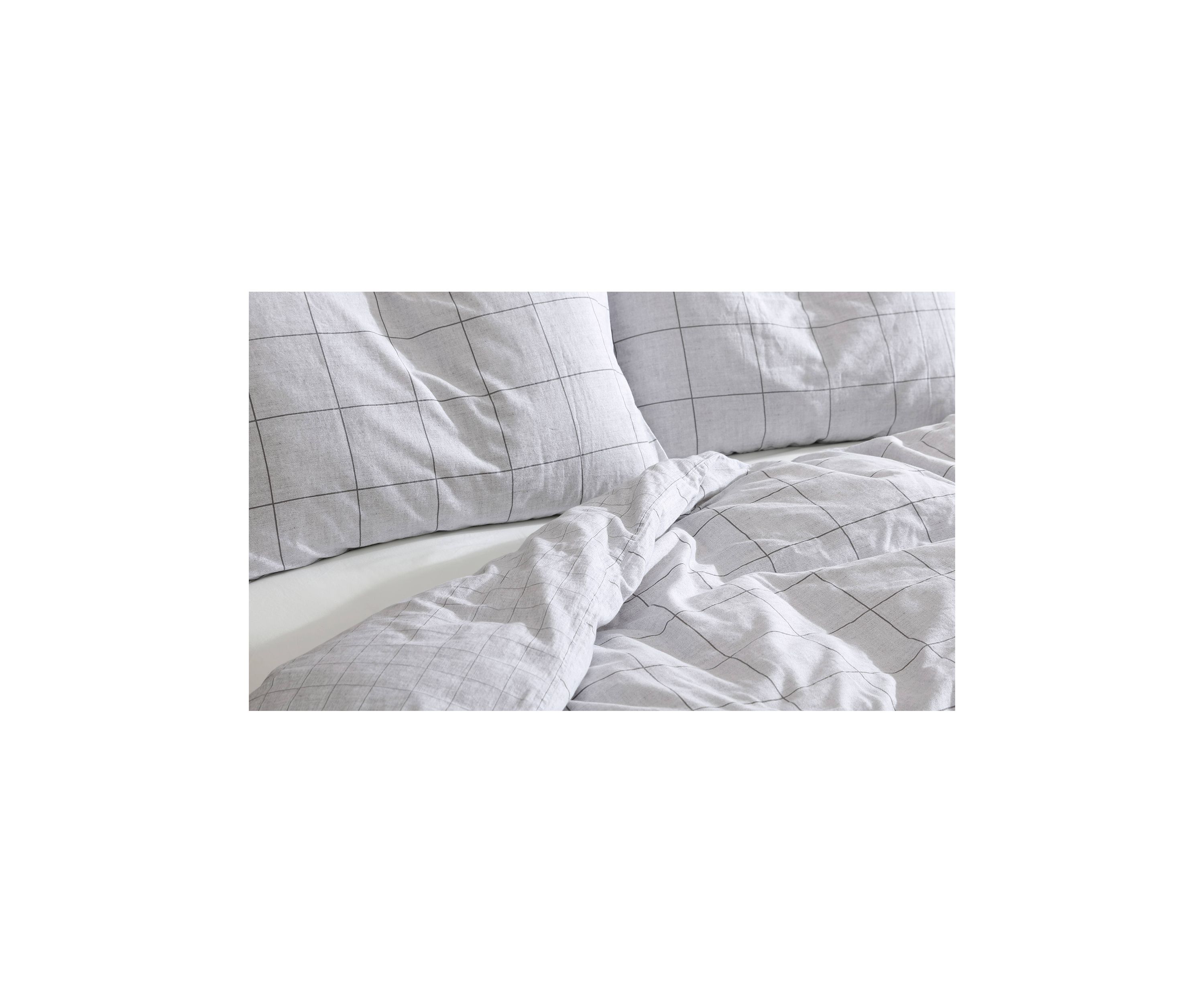 Holden Grid 3-Piece Cotton Duvet Set