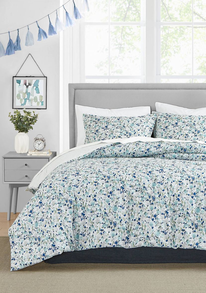Olivia 3-Piece Cotton Duvet Cover Set