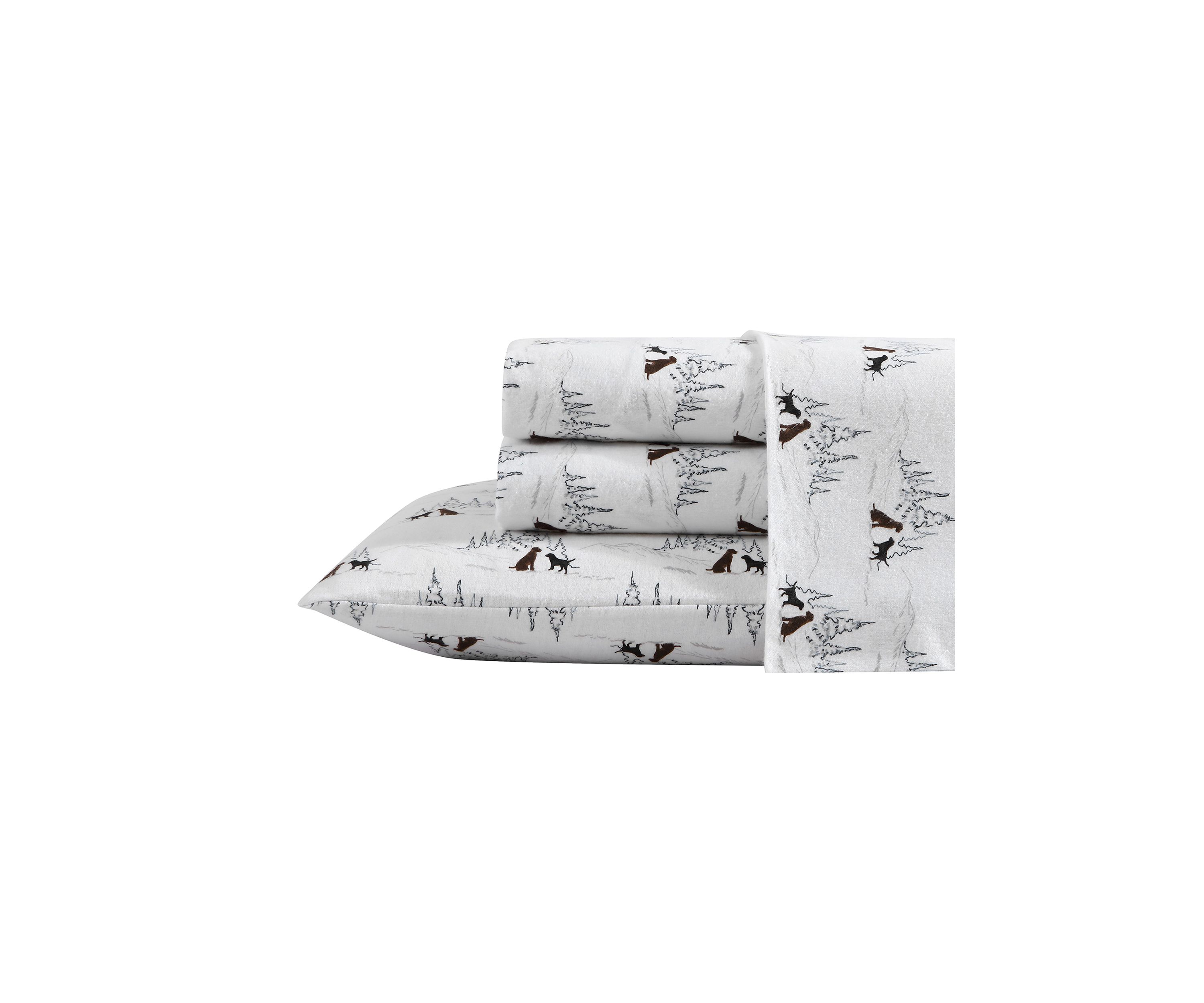 Dog Friends 4-Piece Cotton Sheet Set