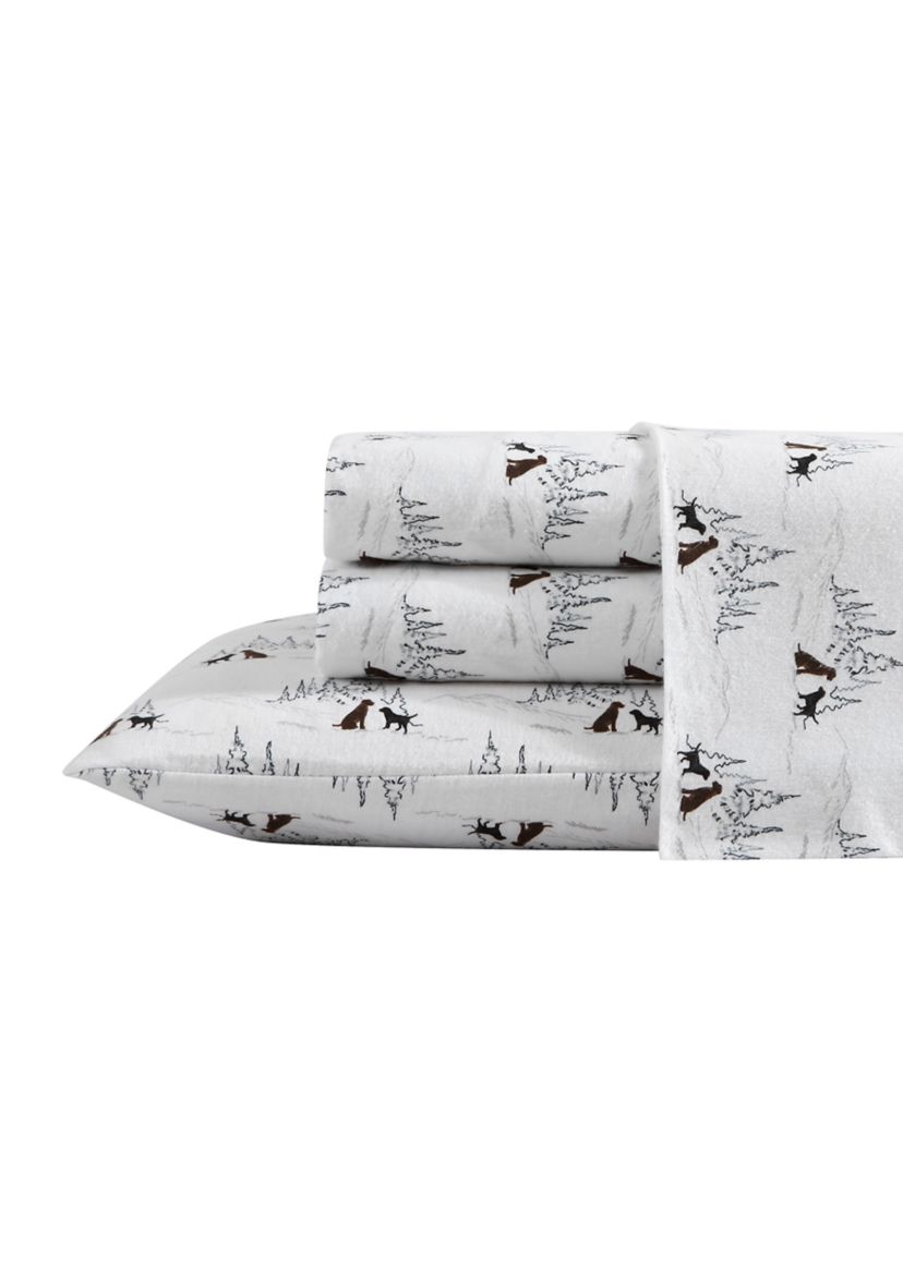 Dog Friends 4-Piece Cotton Sheet Set
