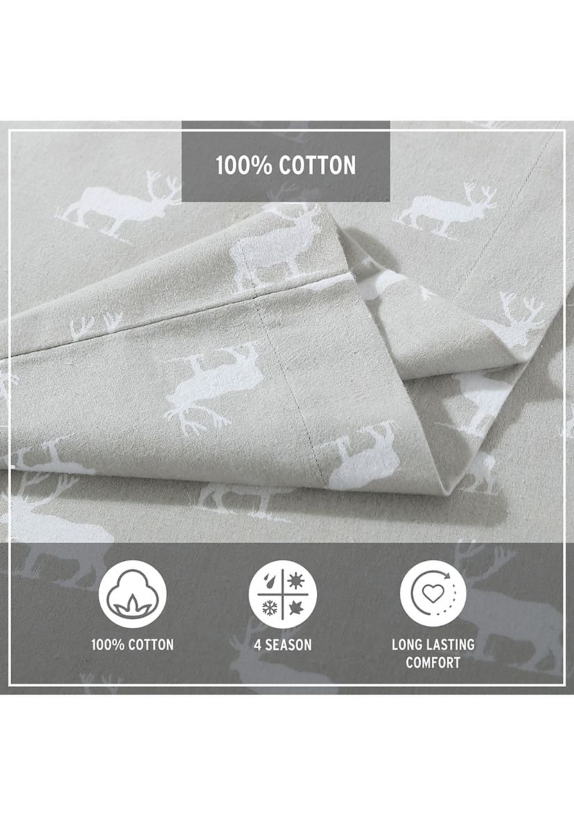 Elk Grove 4-Piece Cotton Sheet Set