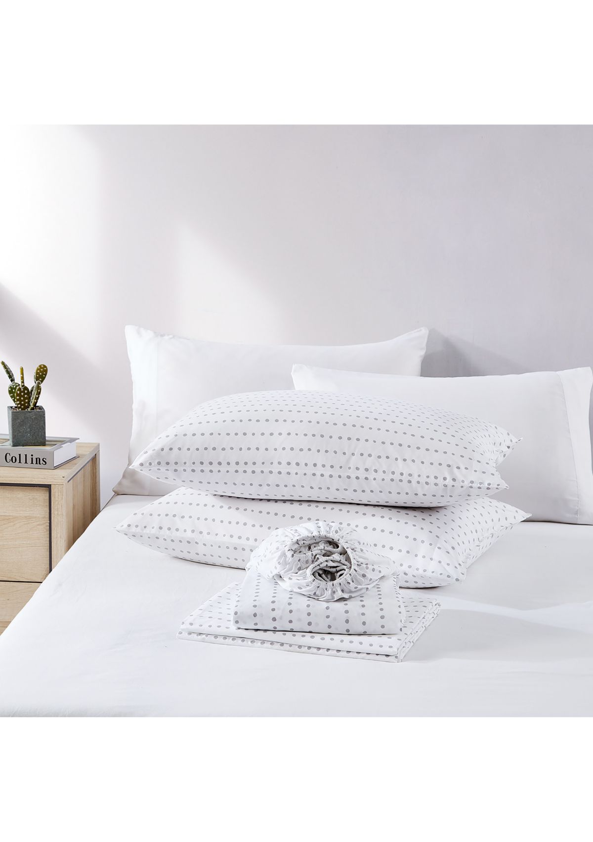 Radius 4-Piece Polka Dot Cotton Sheet Set