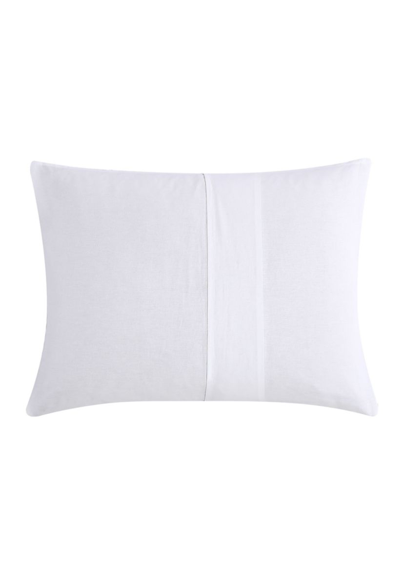 Basketweave Solid 3-Piece Cotton Comforter Set