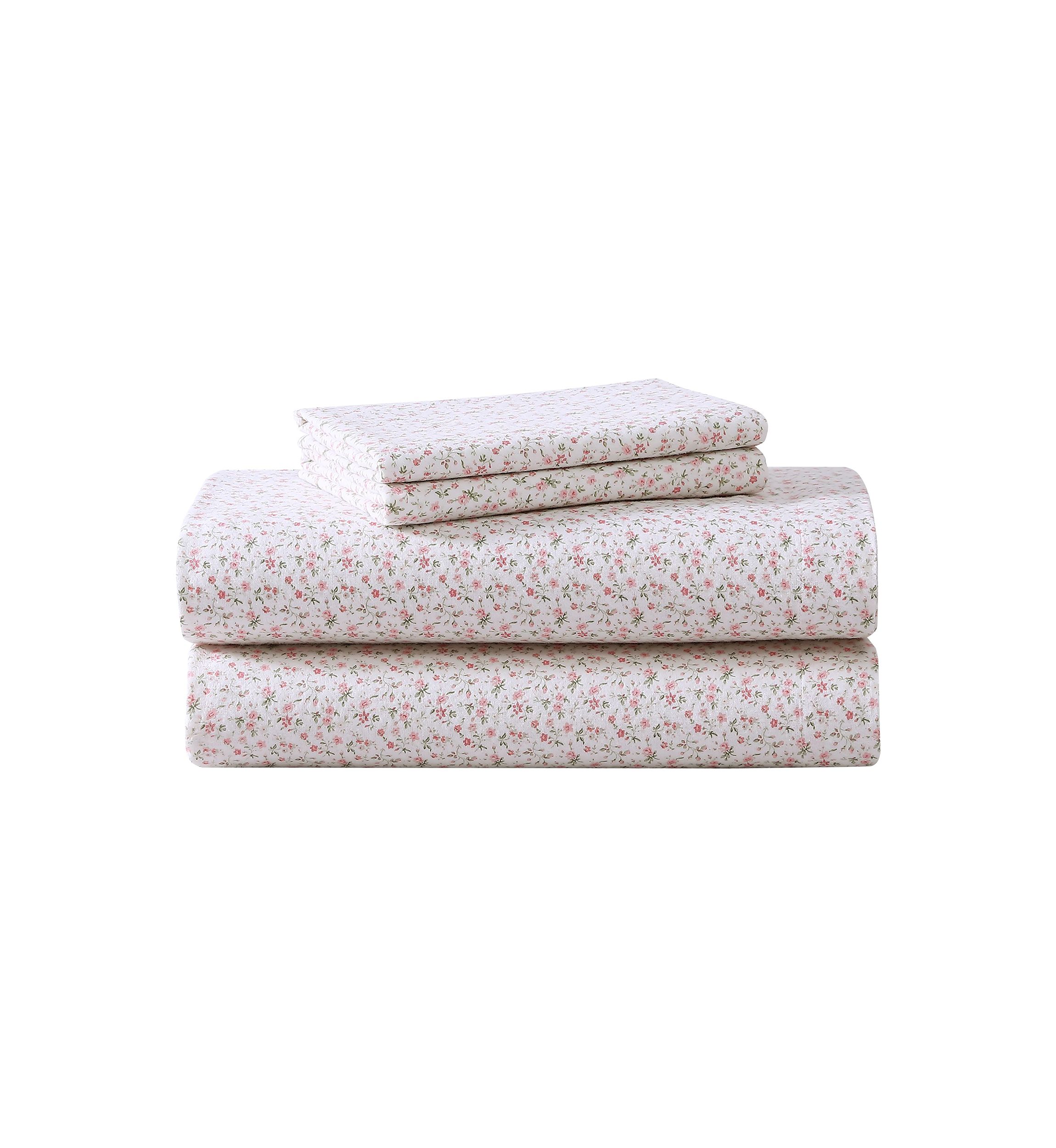 Evie 4-Piece Cotton Flannel Sheet Set