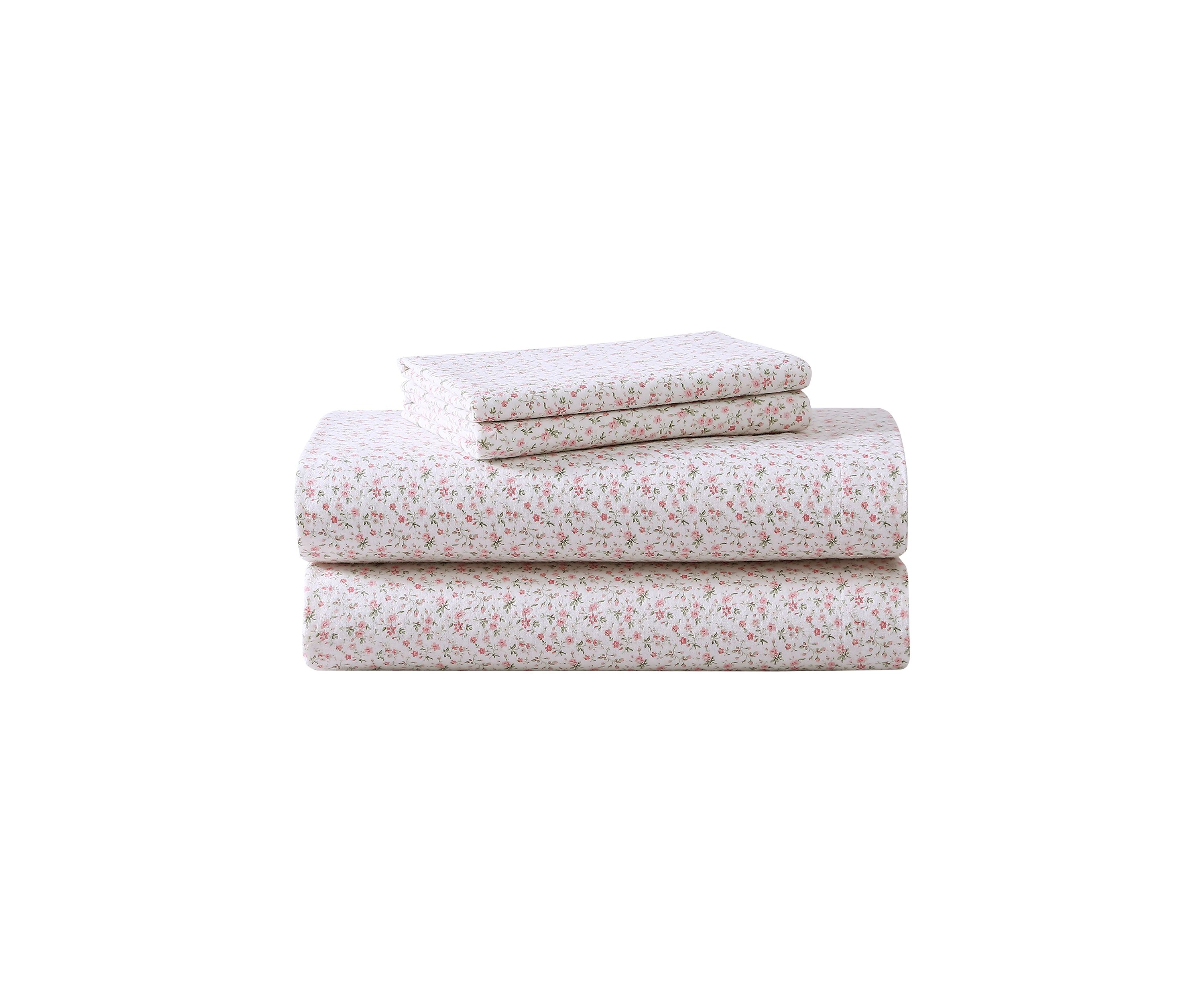 Evie 4-Piece Cotton Flannel Sheet Set