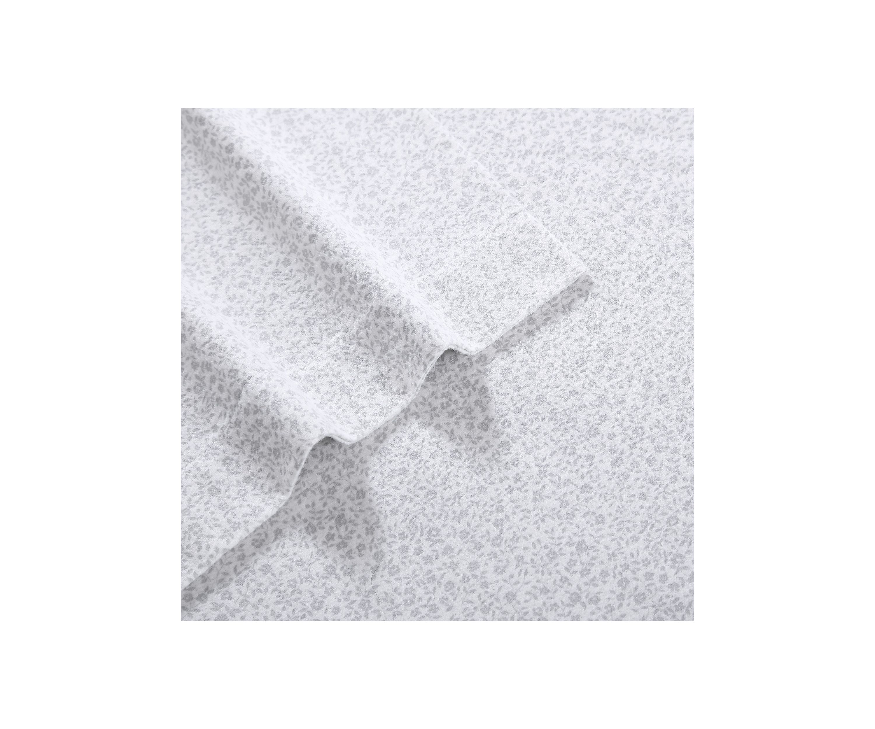 Chelsie Vine 4-Piece Cotton Flannel Sheet Set