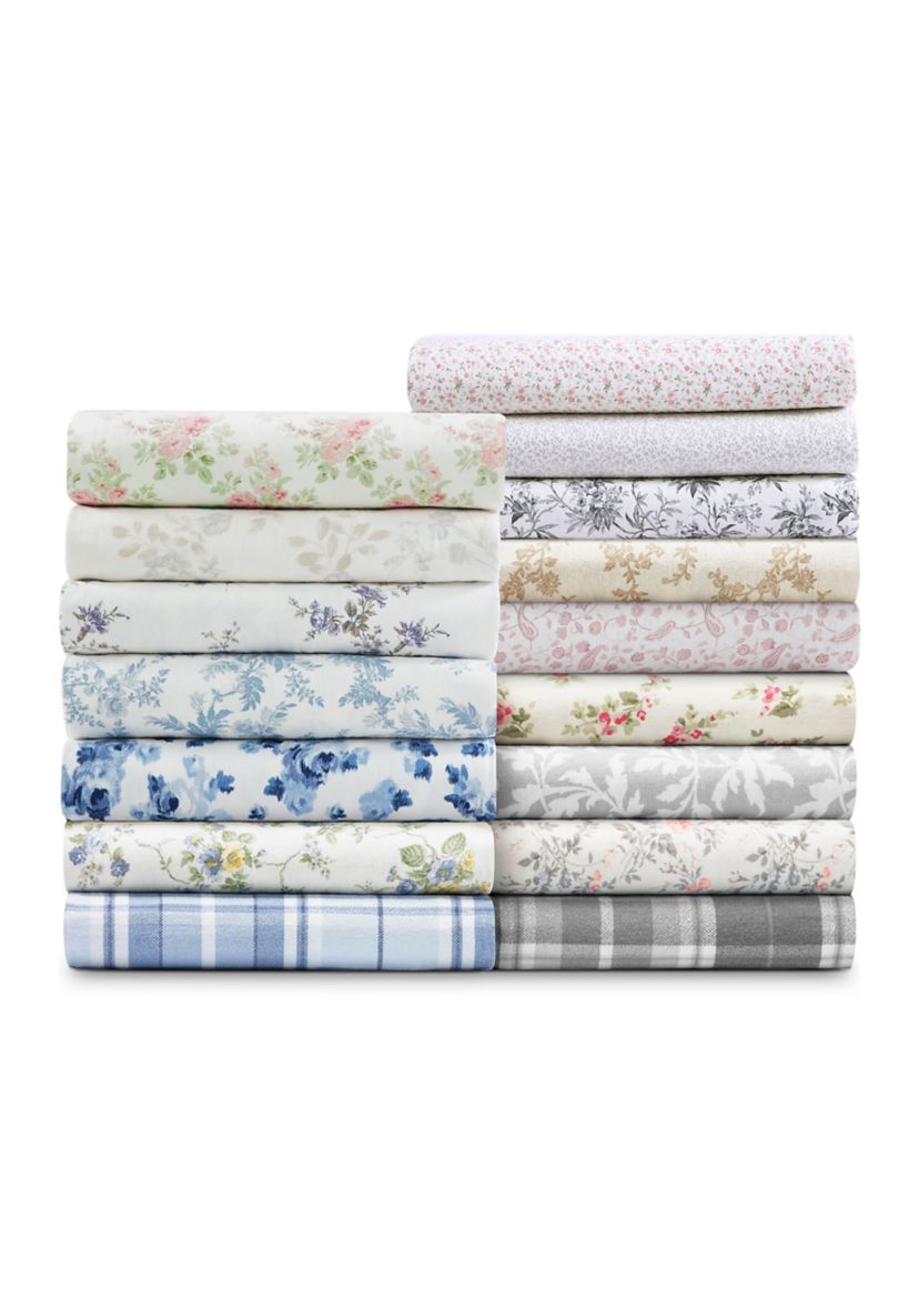 Chelsie Vine 4-Piece Cotton Flannel Sheet Set