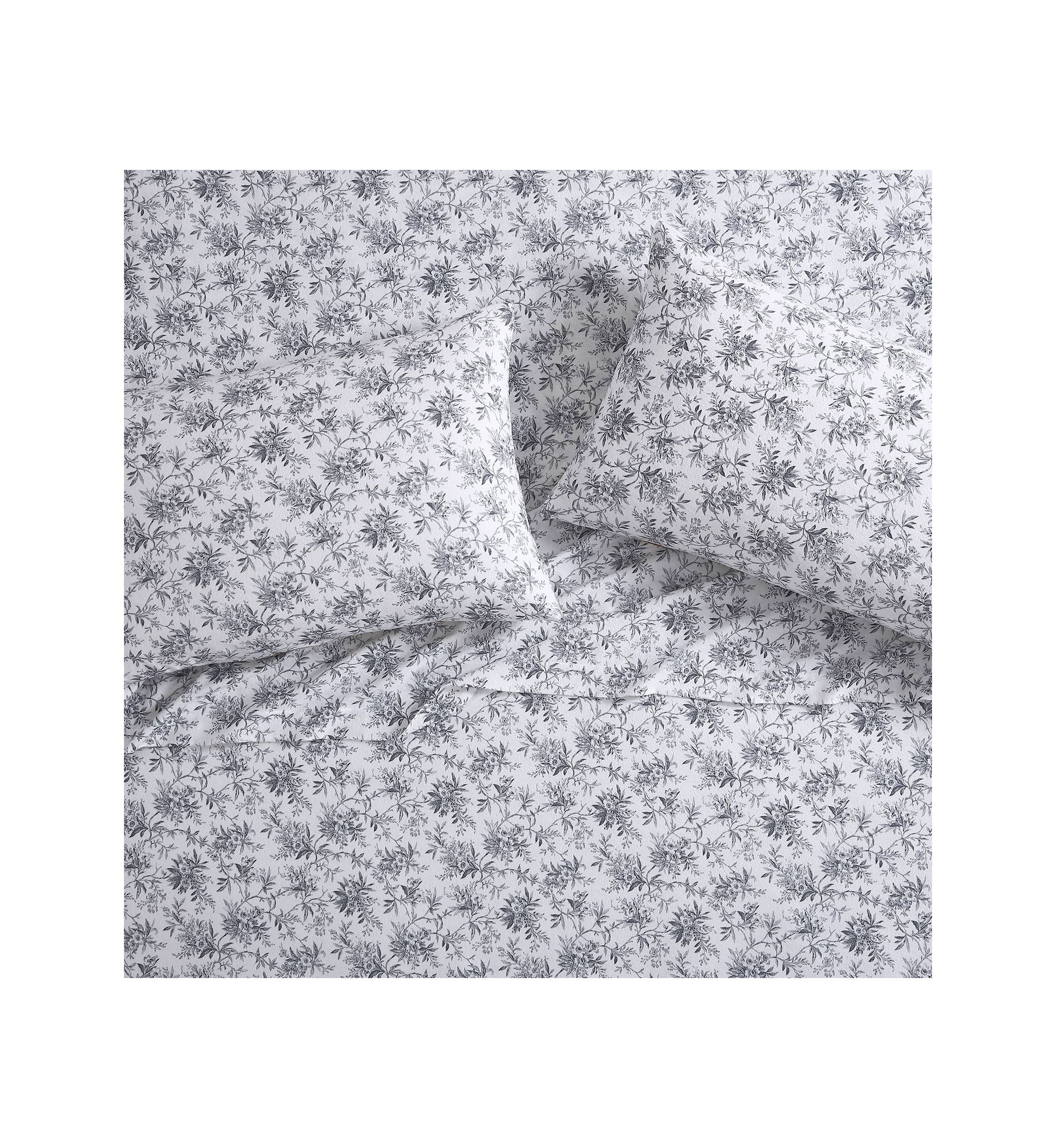 Faye Toile 4-Piece Cotton Flannel Sheet Set