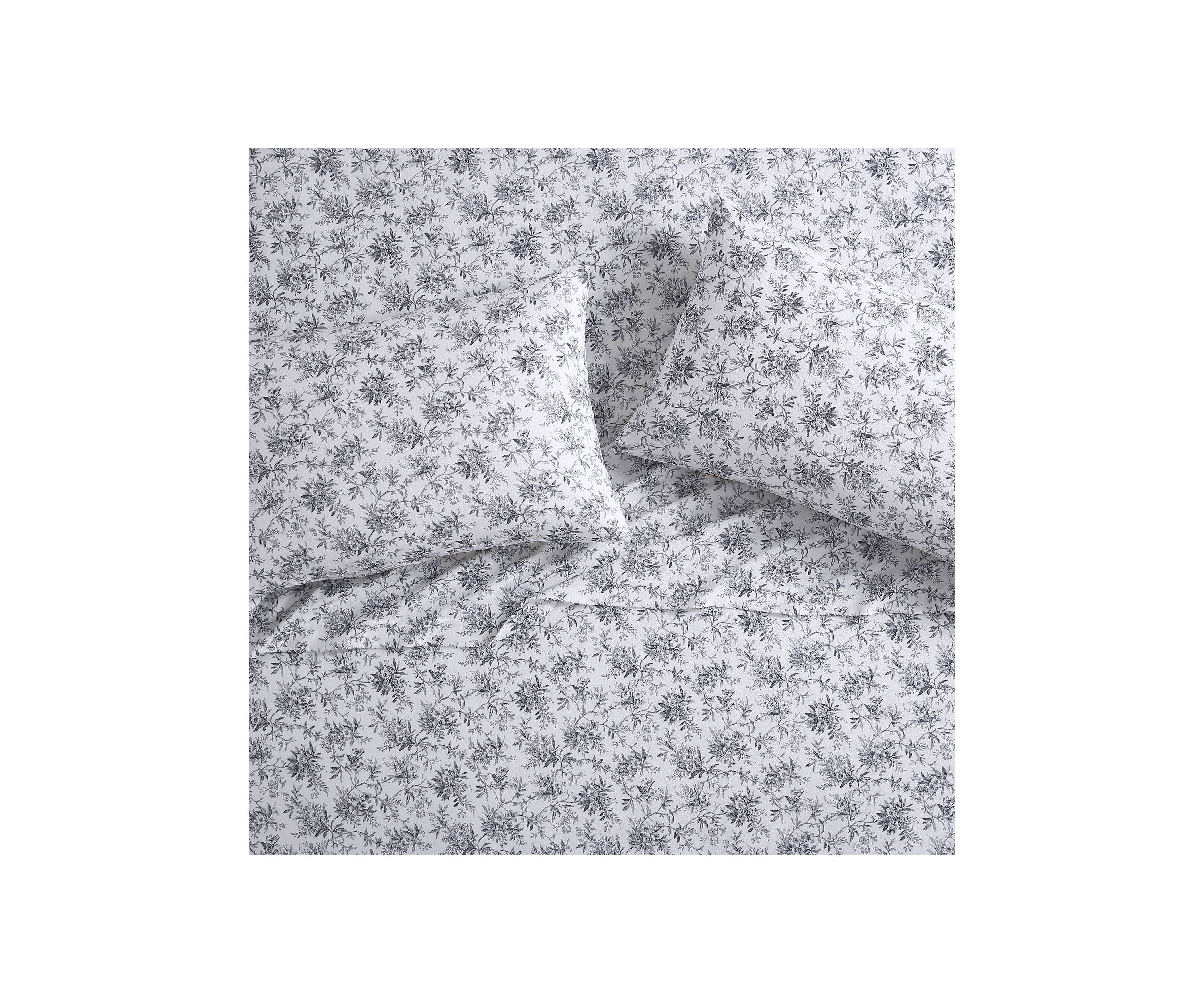 Faye Toile 3-Piece Cotton Flannel Sheet Set