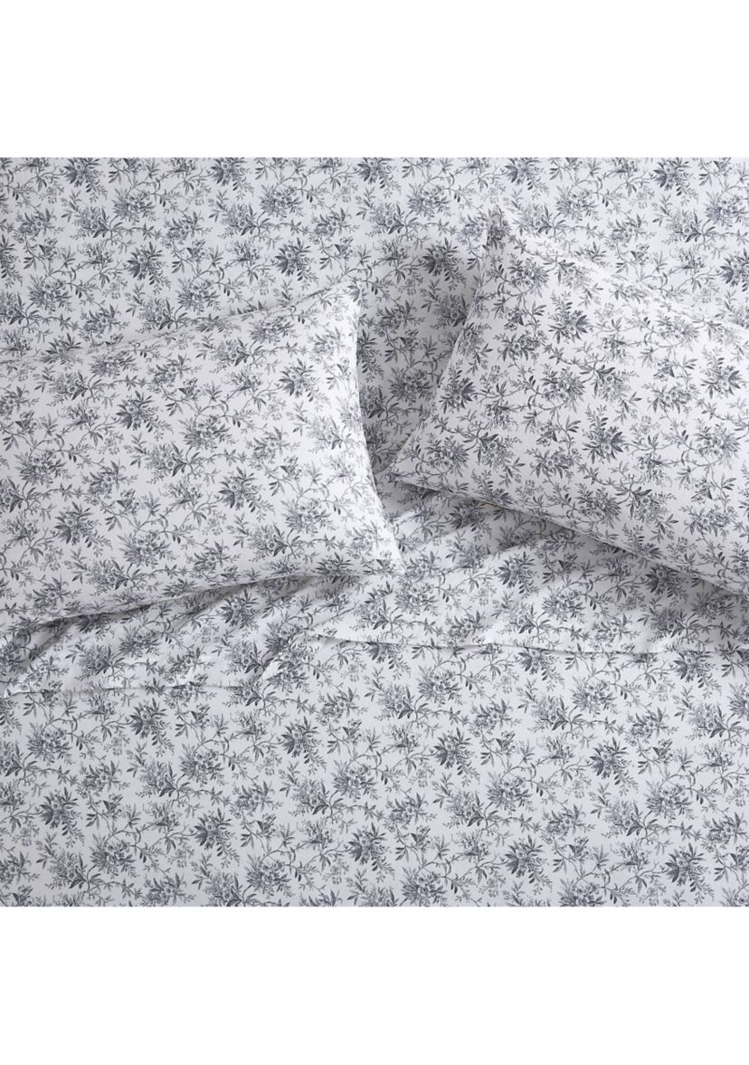 Faye Toile 3-Piece Cotton Flannel Sheet Set