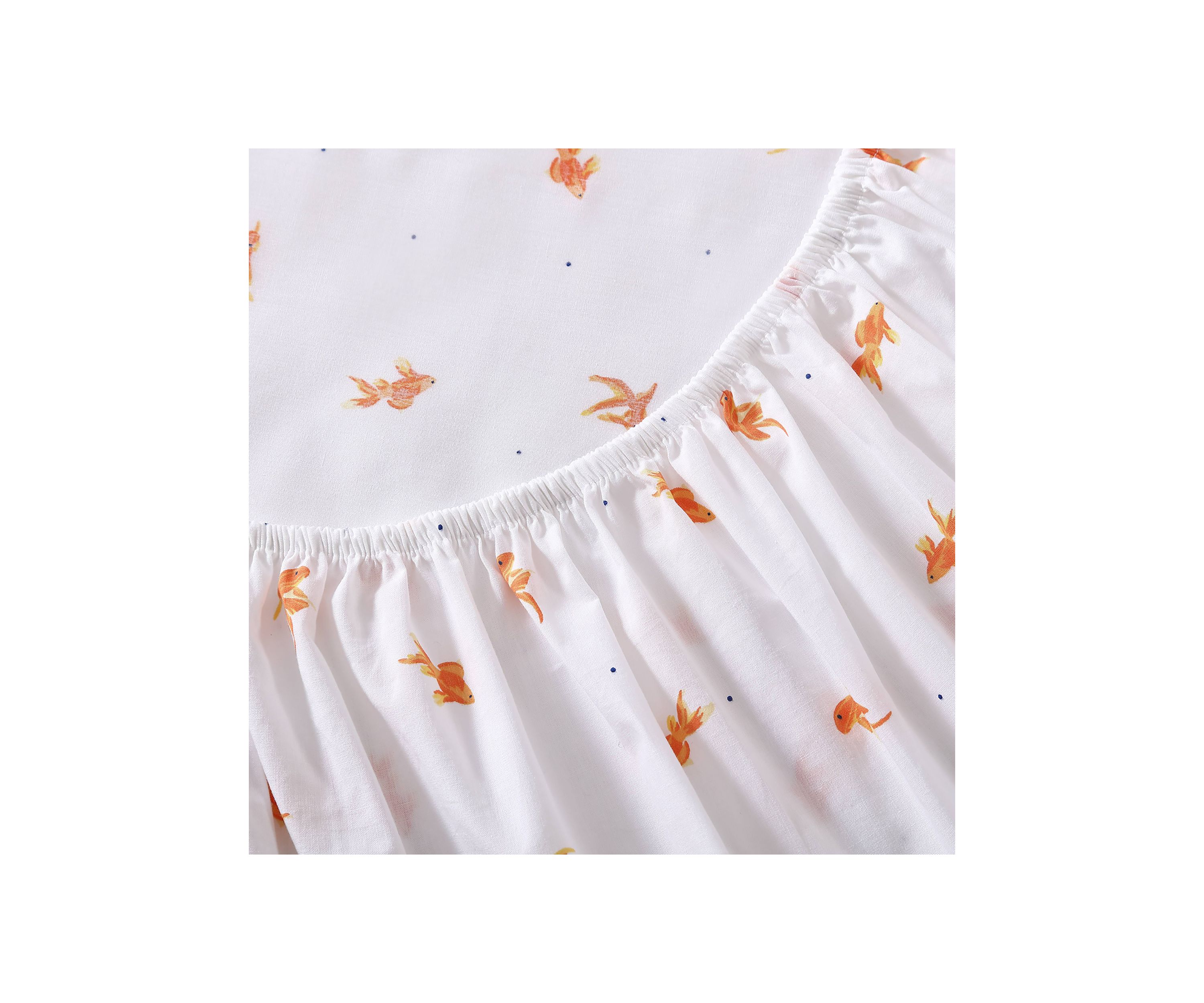 Goldfish 4-Piece Percale Cotton Sheet Set