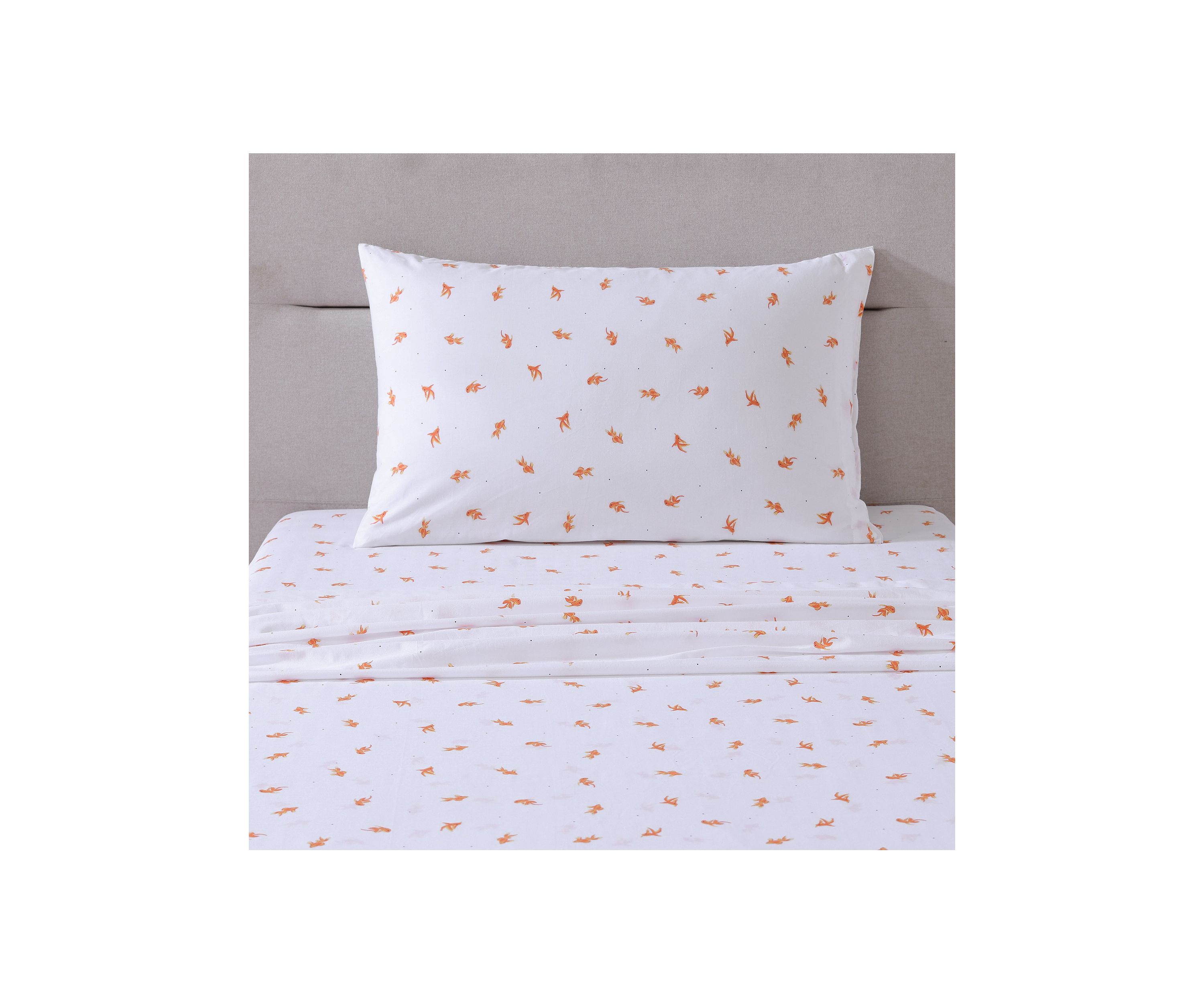 Goldfish 4-Piece Percale Cotton Sheet Set