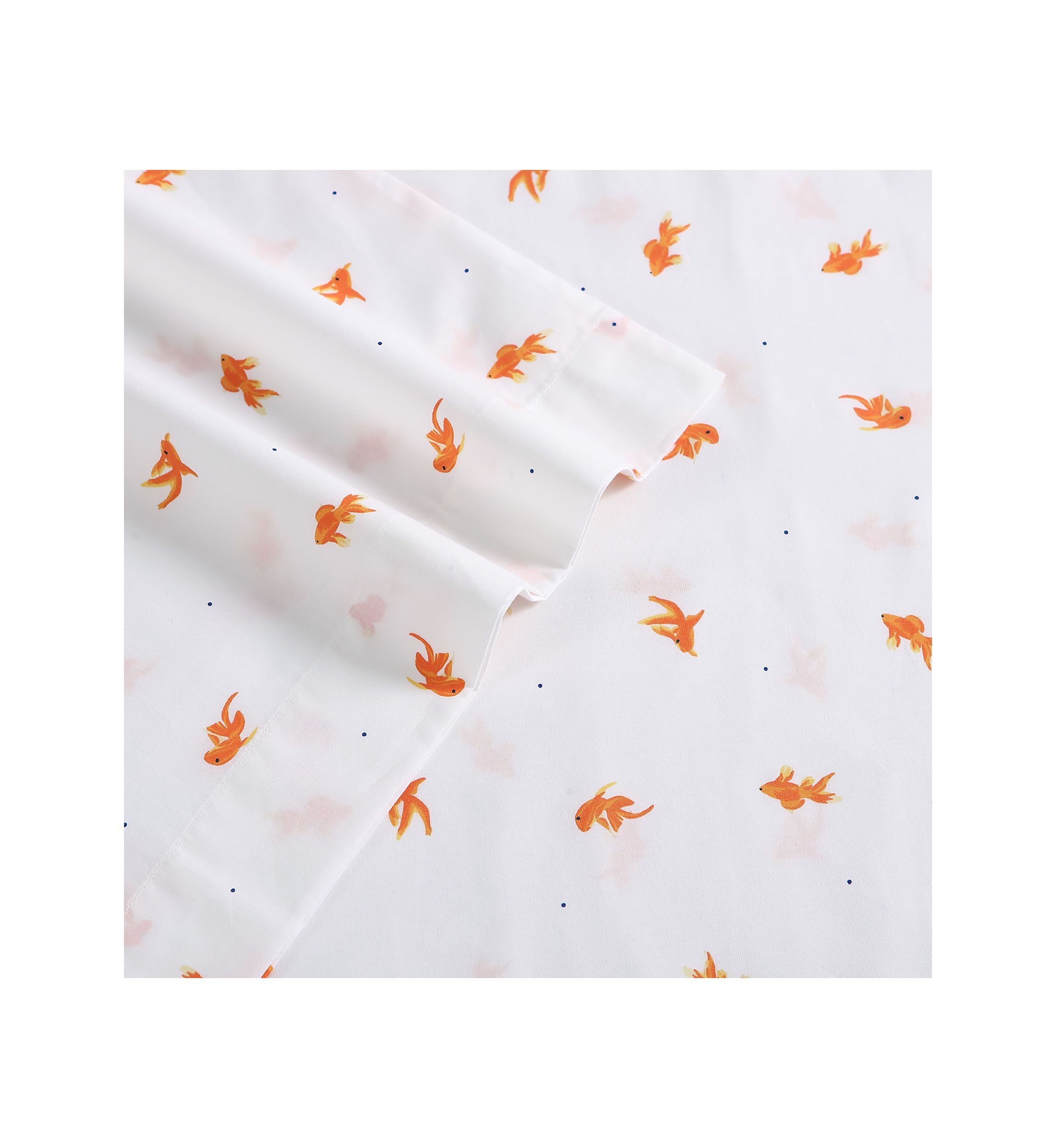 Goldfish 3-Piece Percale Cotton Sheet Set