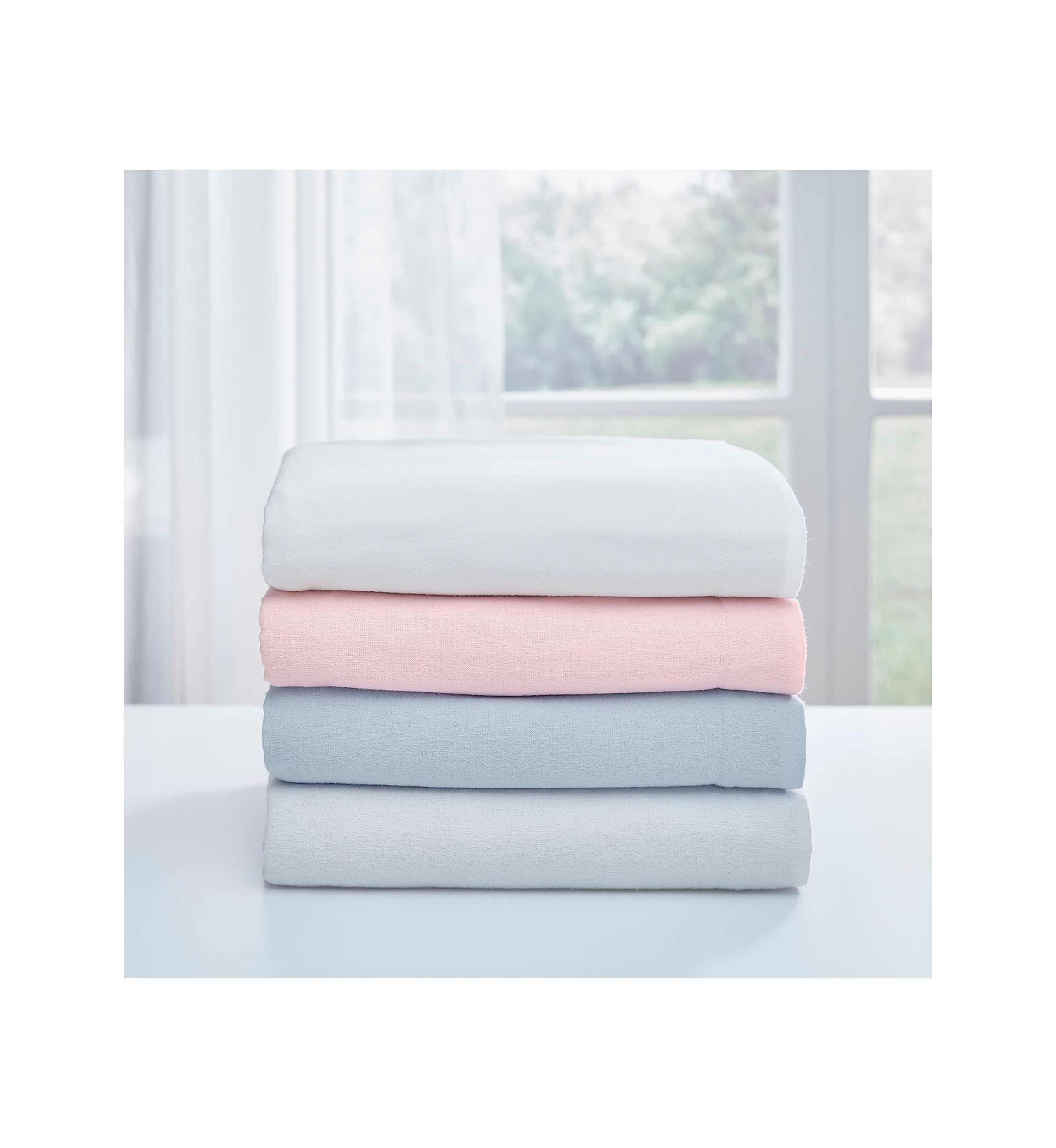 LA Solid 4-Piece Cotton Sheet Set