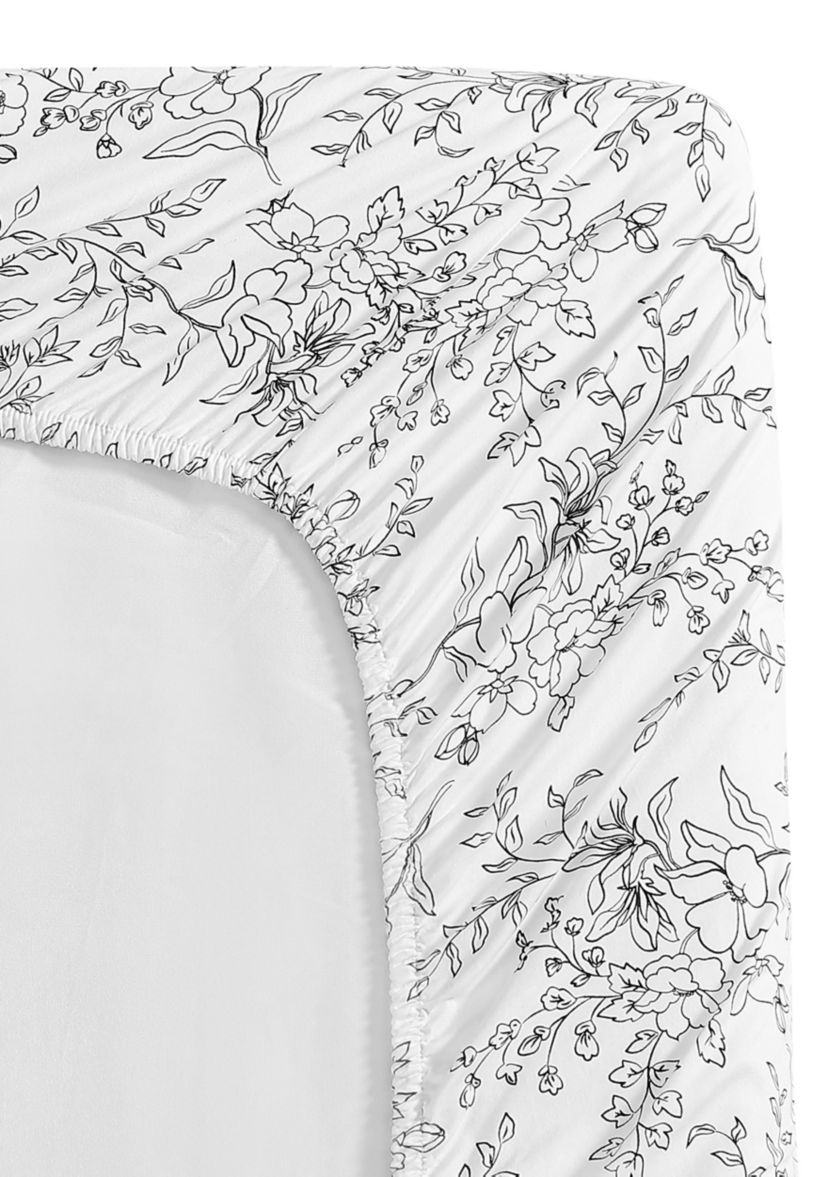 Hawley Floral 3-Piece Cotton Sheet Set