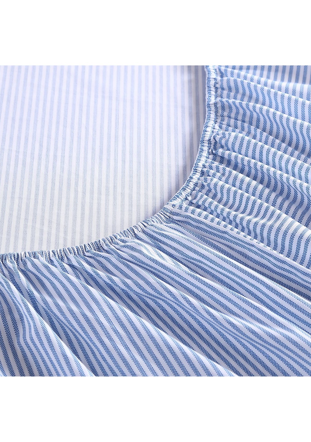 Oxford Stripe Cotton Fitted Sheet