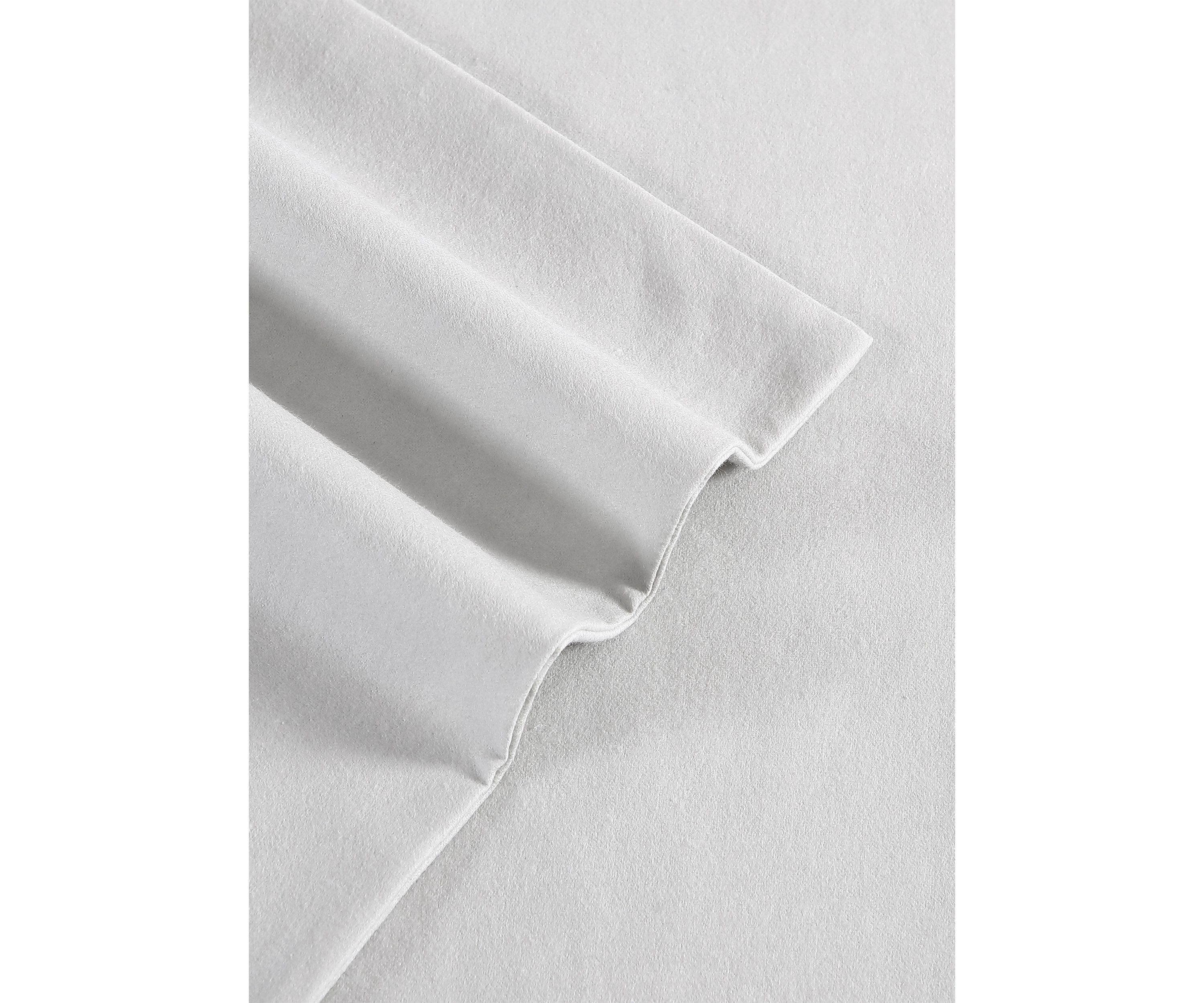 Solid 3-Piece Cotton Flannel Sheet Set