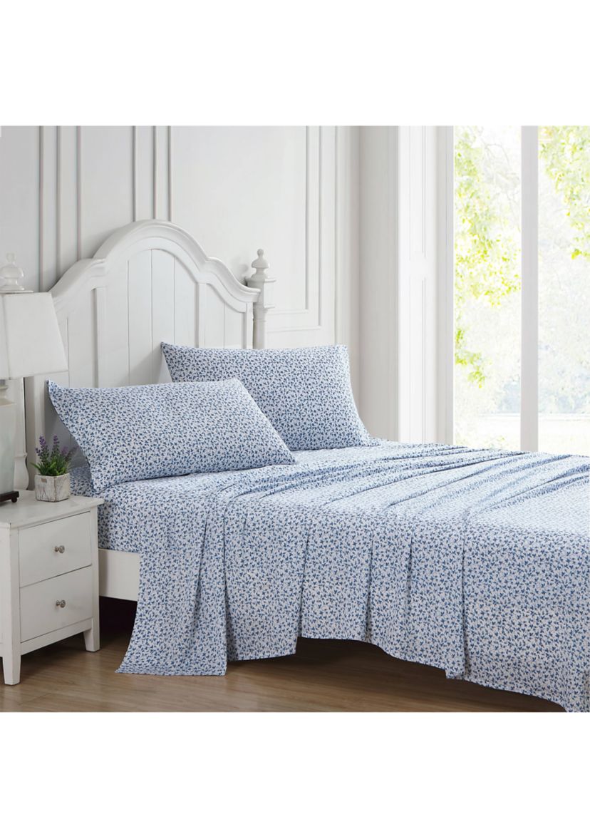 Lavange Vine 4-Piece Cotton Sheet Set
