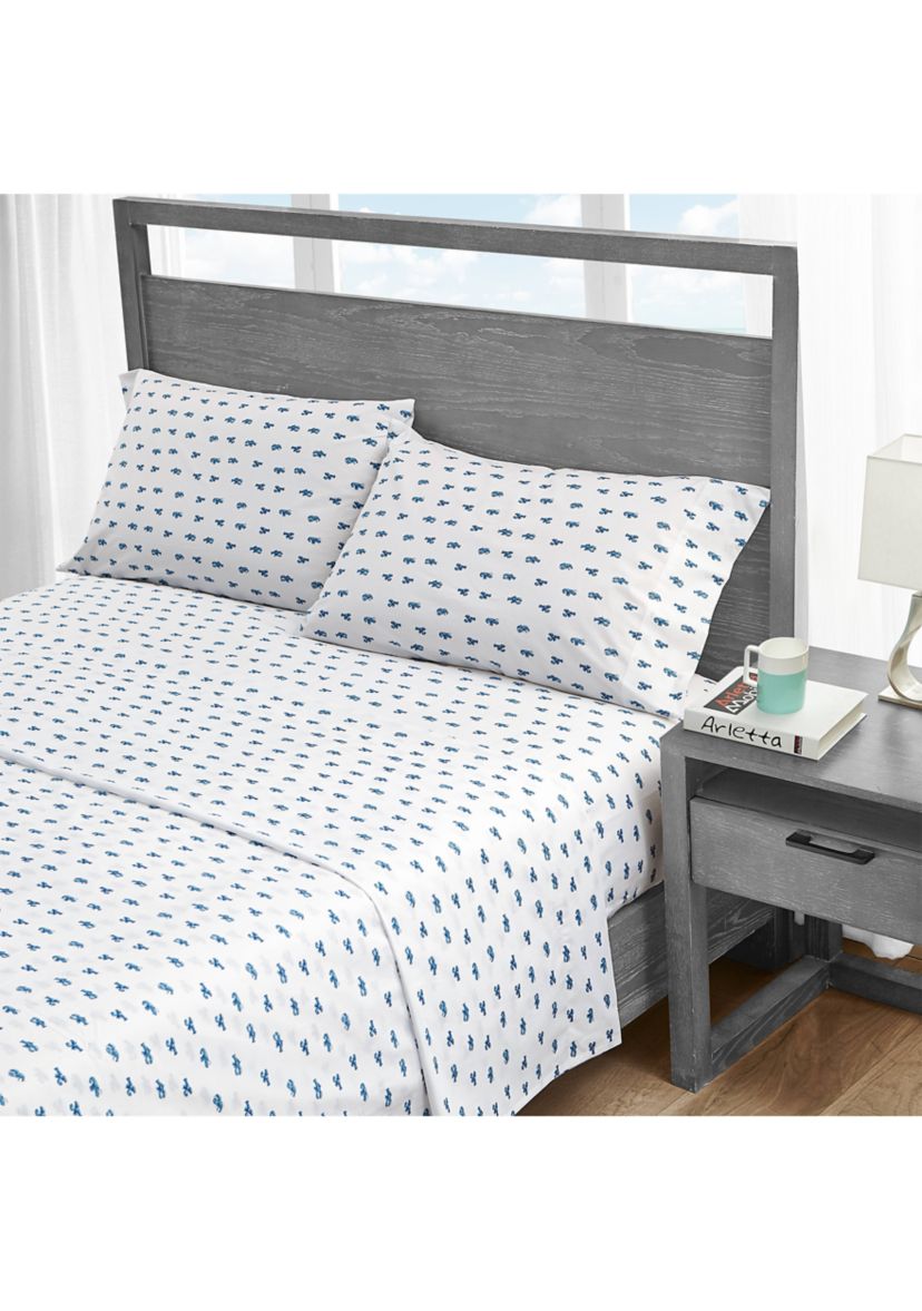 Cloyster 4-Piece Percale Cotton Sheet Set