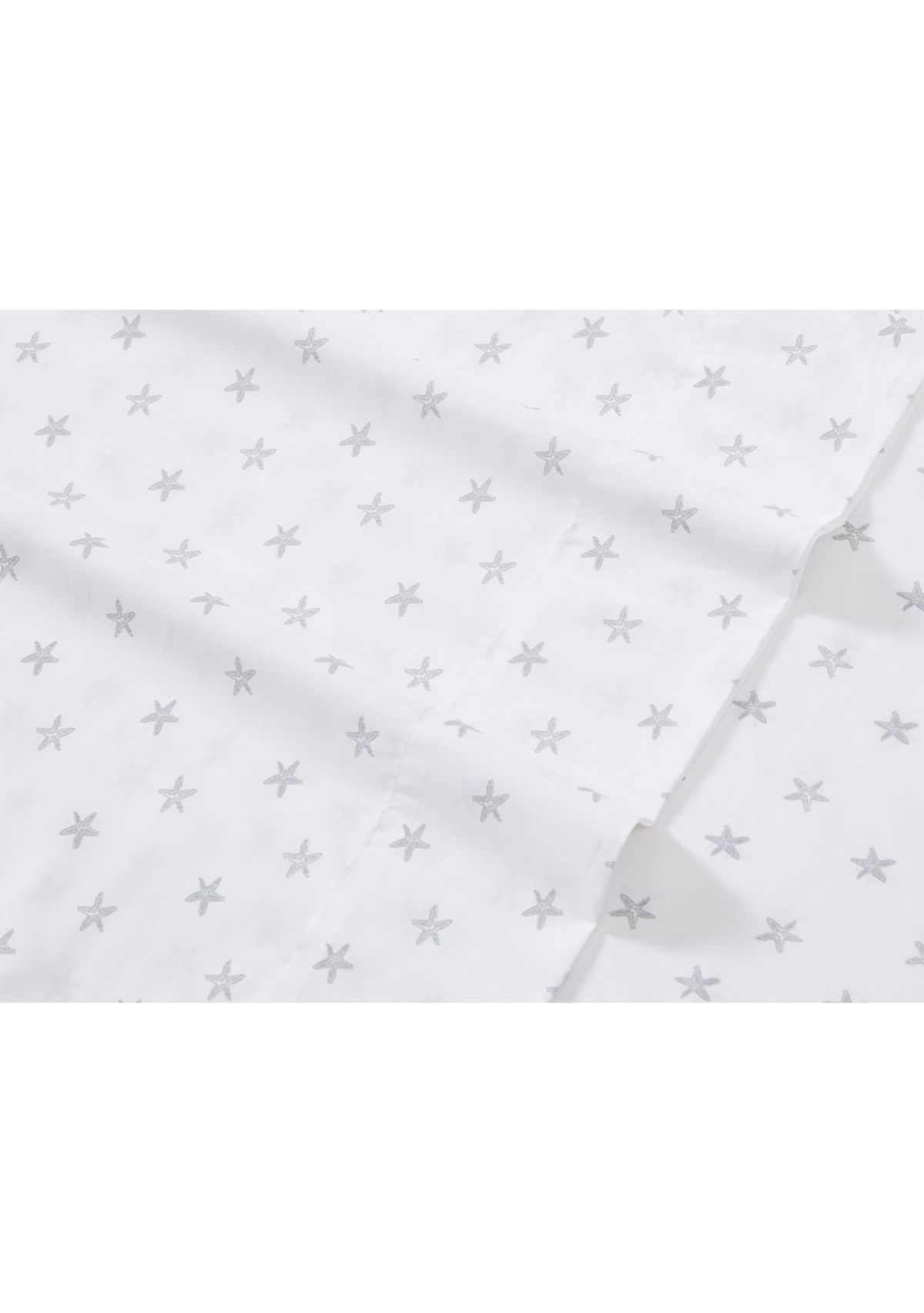Starfish Treasure 4-Piece Percale Cotton Sheet Set