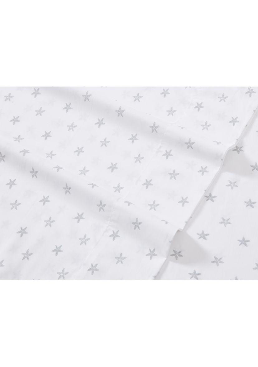 Starfish Treasure 4-Piece Percale Cotton Sheet Set