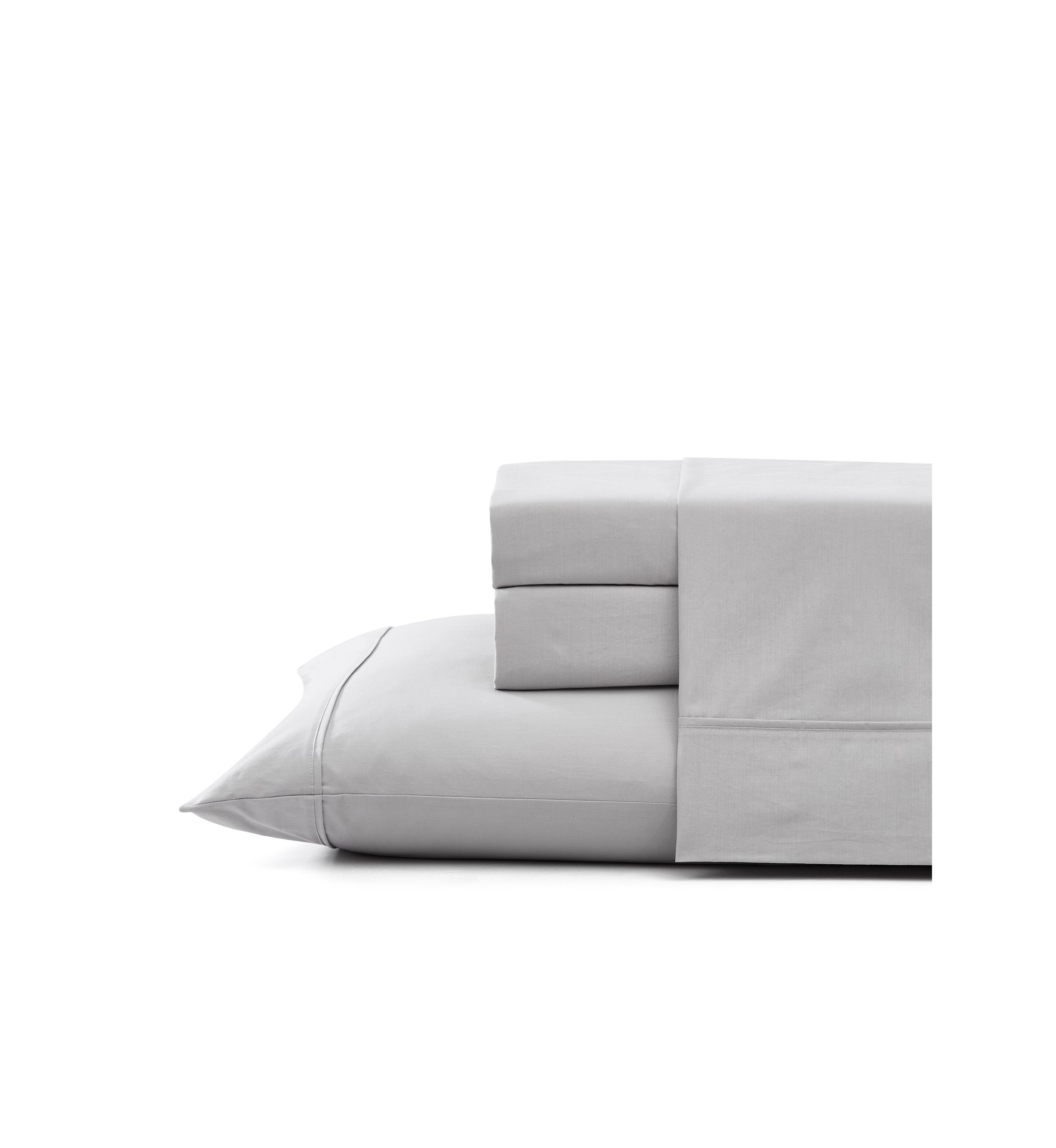 Solid 4-Piece Percale Cotton Sheet Set