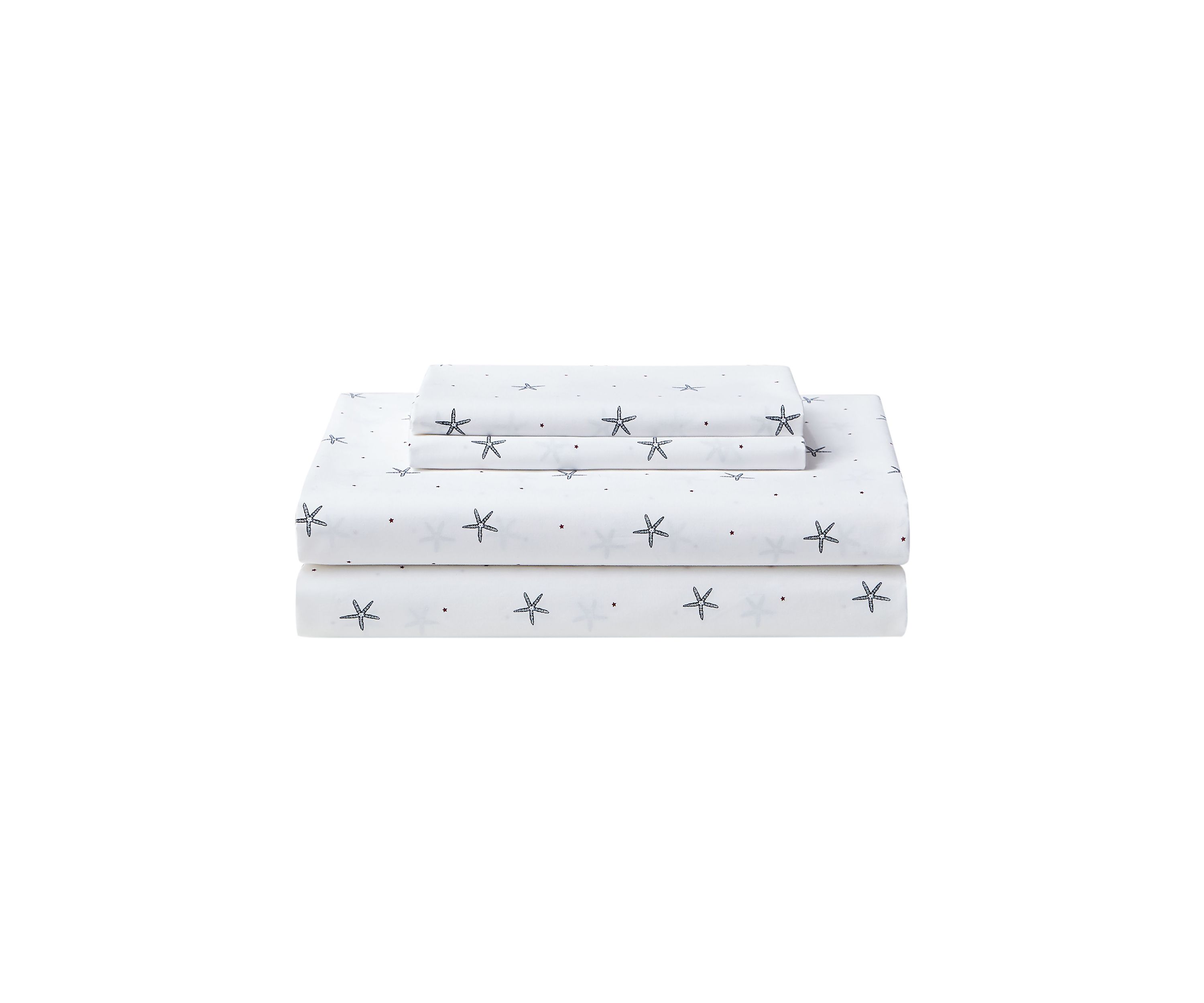 Star Spangled Coastal 4-Piece Percale Cotton Sheet Set