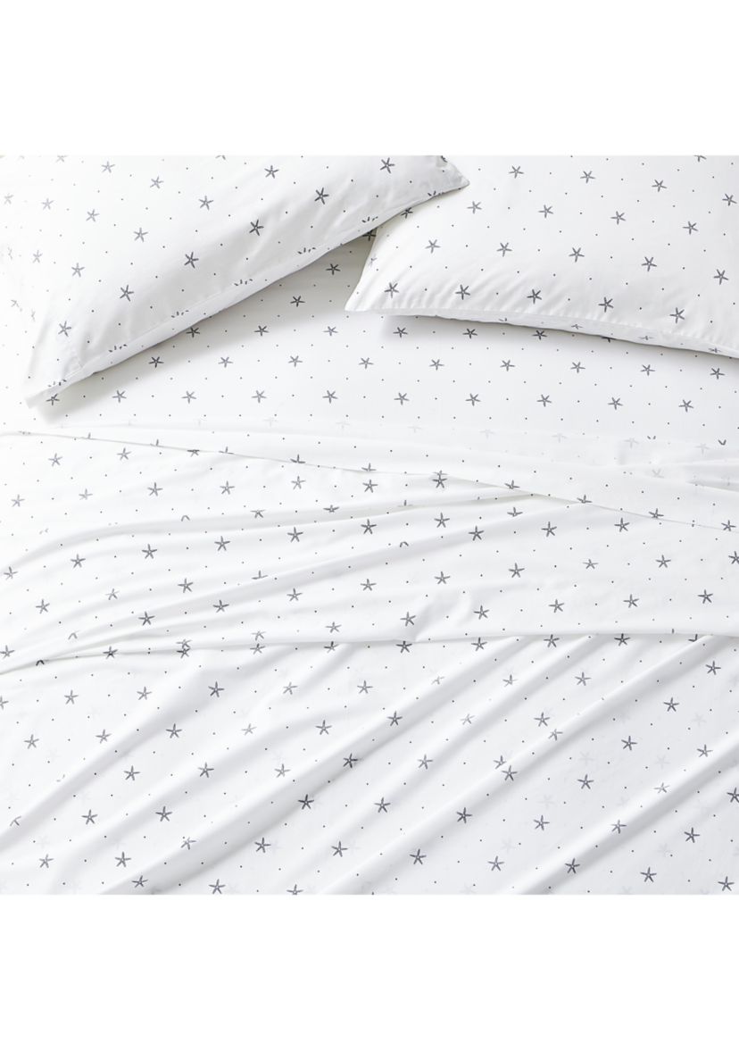 Star Spangled Coastal 4-Piece Percale Cotton Sheet Set